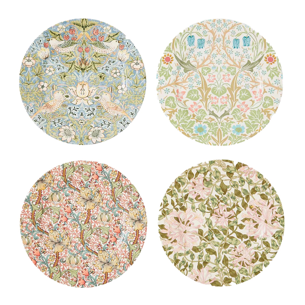 Conjunto de 4 Pratos Rasos Morris & Co Multicolor-1