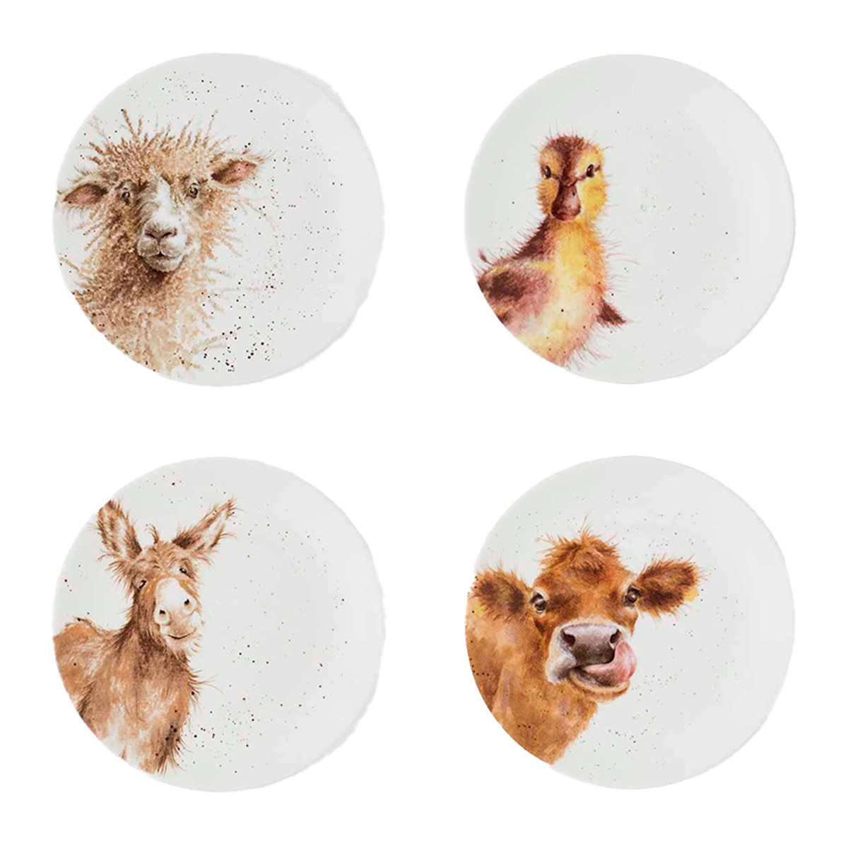 Portmeirion - Set de 4 platos de postre Wrendale Designs Portmeirion.
