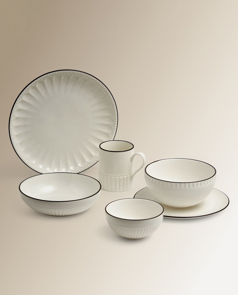 Plato llano Nostalgia Basics El Corte Inglés Blanco-5