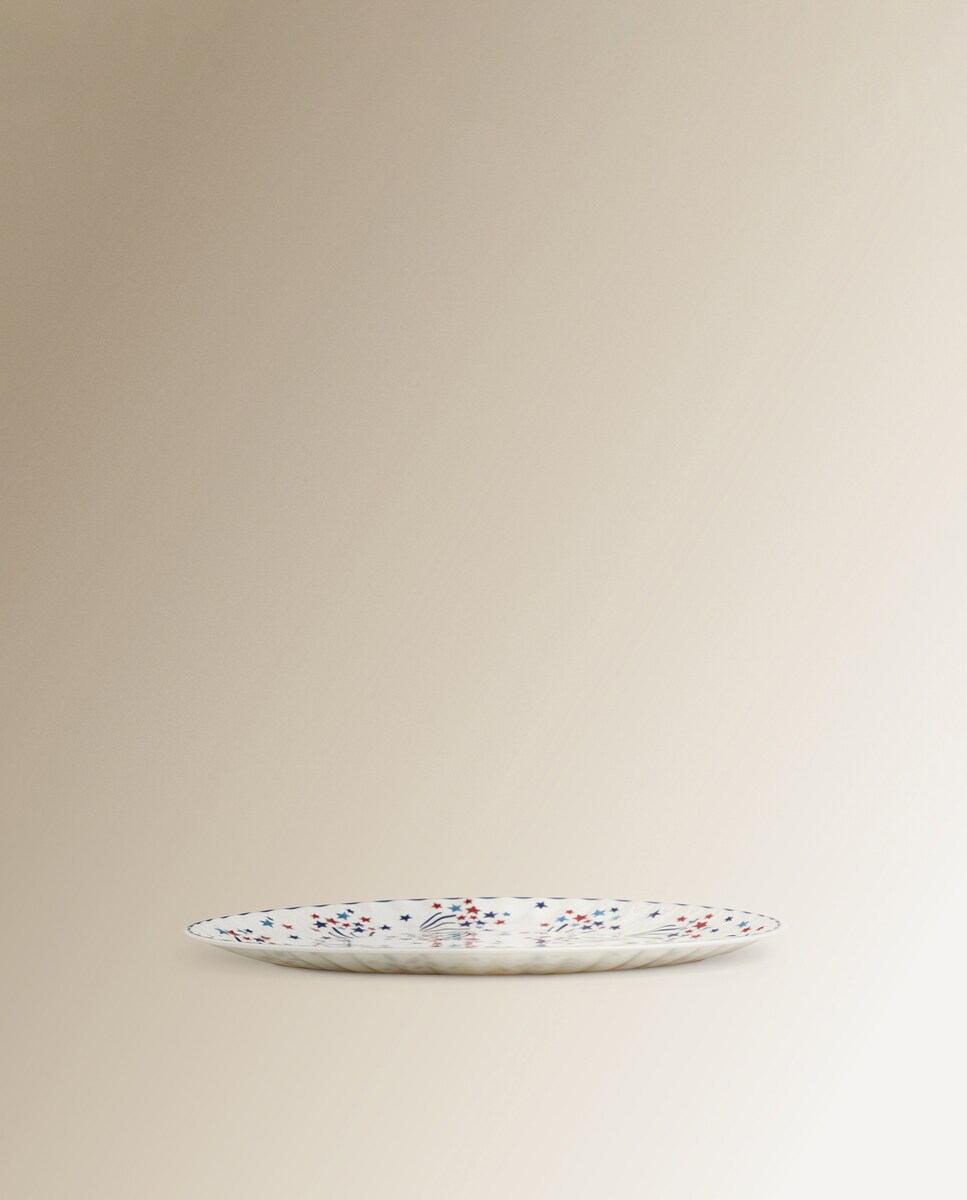 Plato llano de melamina 4 de julio Basics El Corte Inglés Multicolor-3