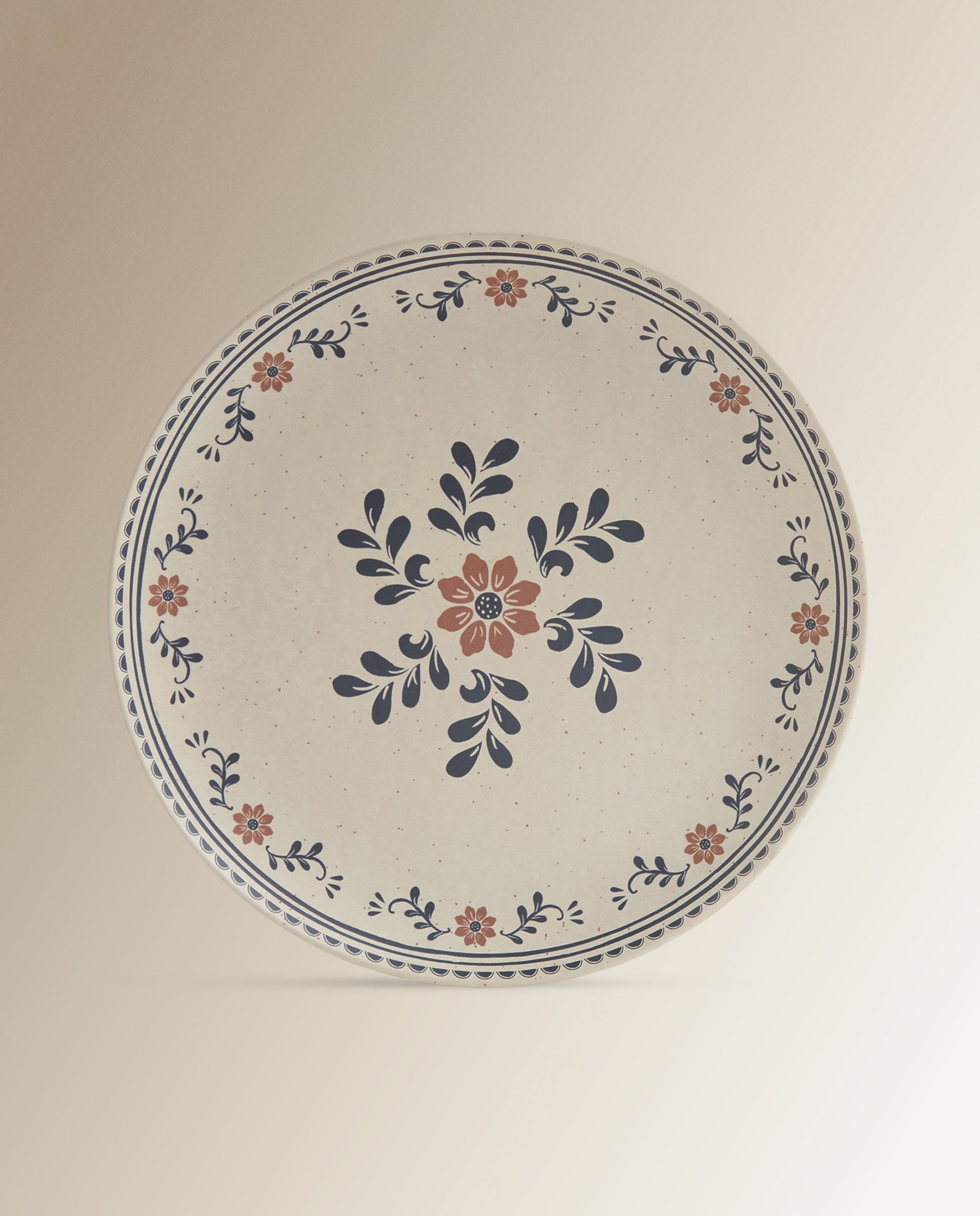 Plato llano de melamina Puebla Basics El Corte Inglés Multicolor-1