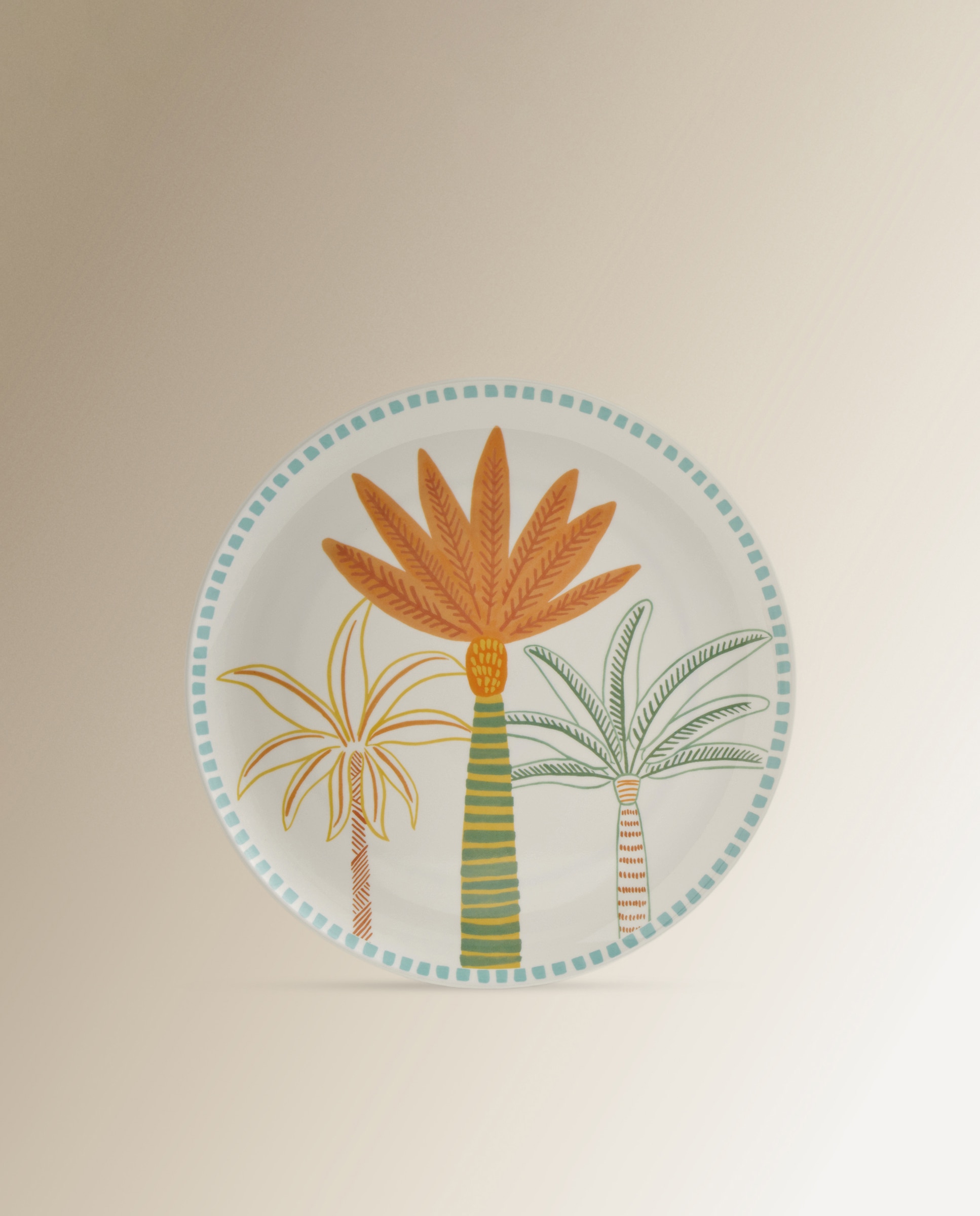 Plato llano de melamina Tropical Basics El Corte Inglés Multicolor-1