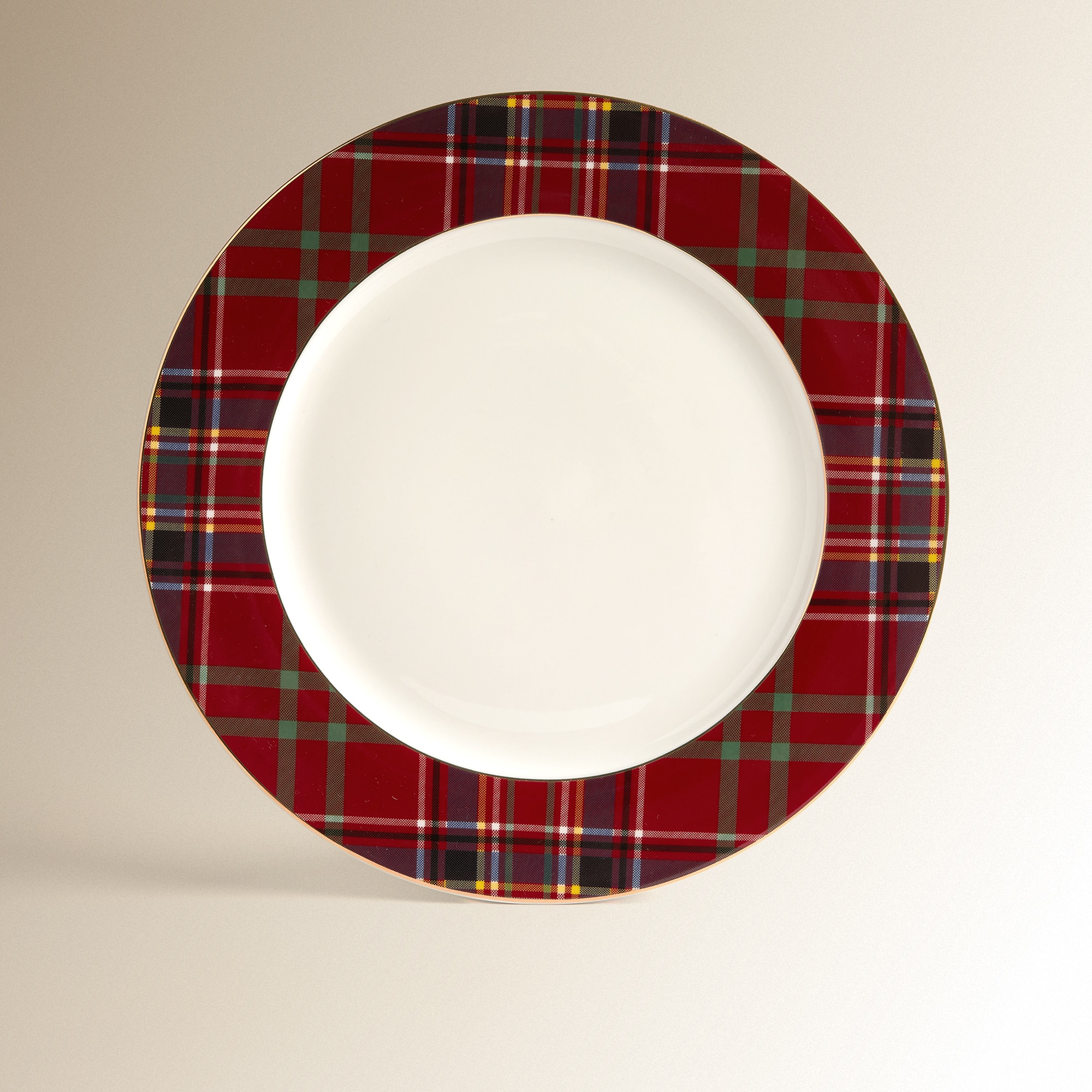 Plato llano Mckenzie Navidad - Rojo Rojo-2