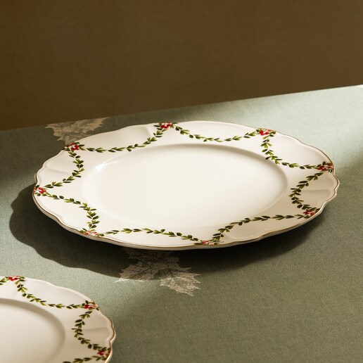 Plato llano Mistletoe Navidad