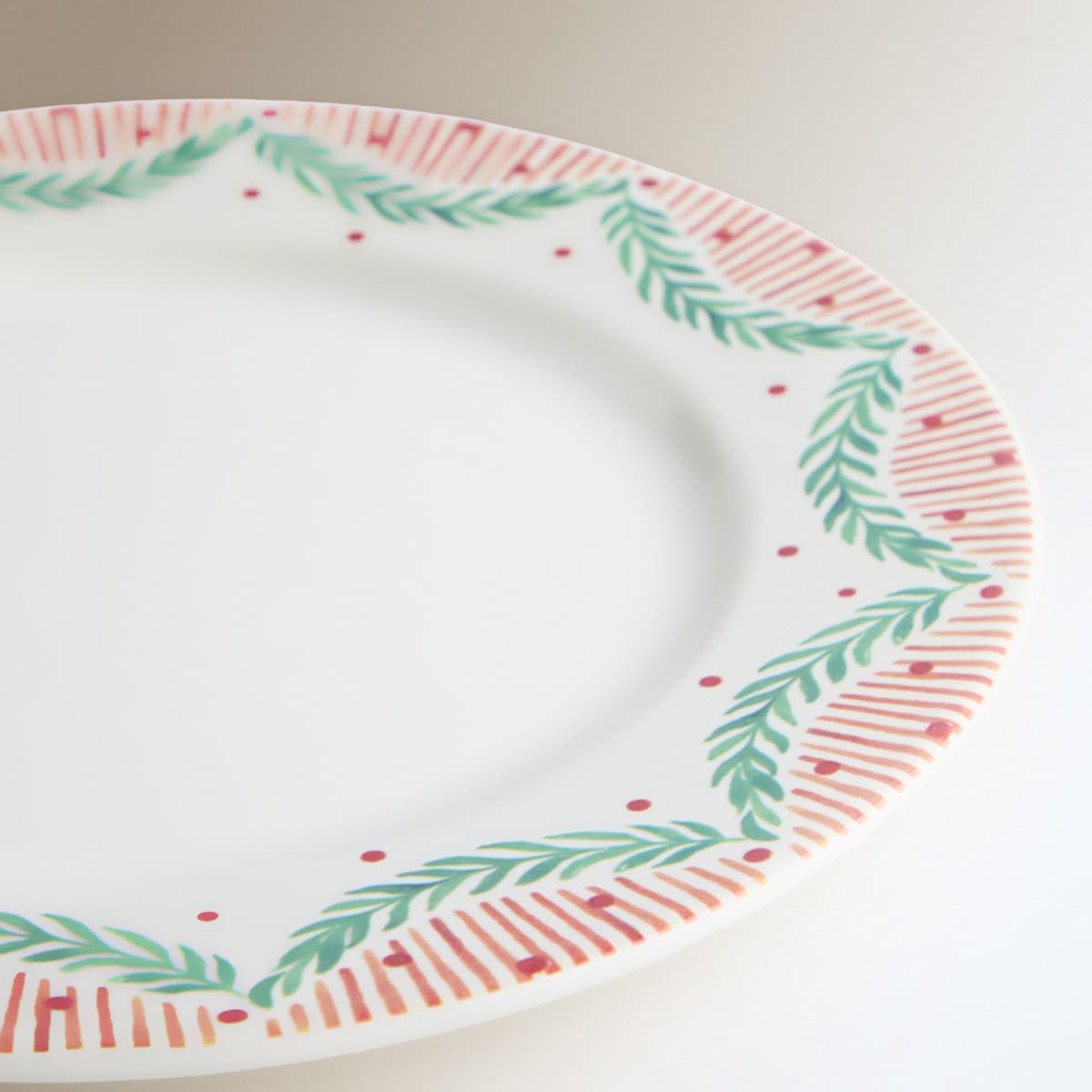 Plato llano Christmas Trees Navidad Multicolor-4