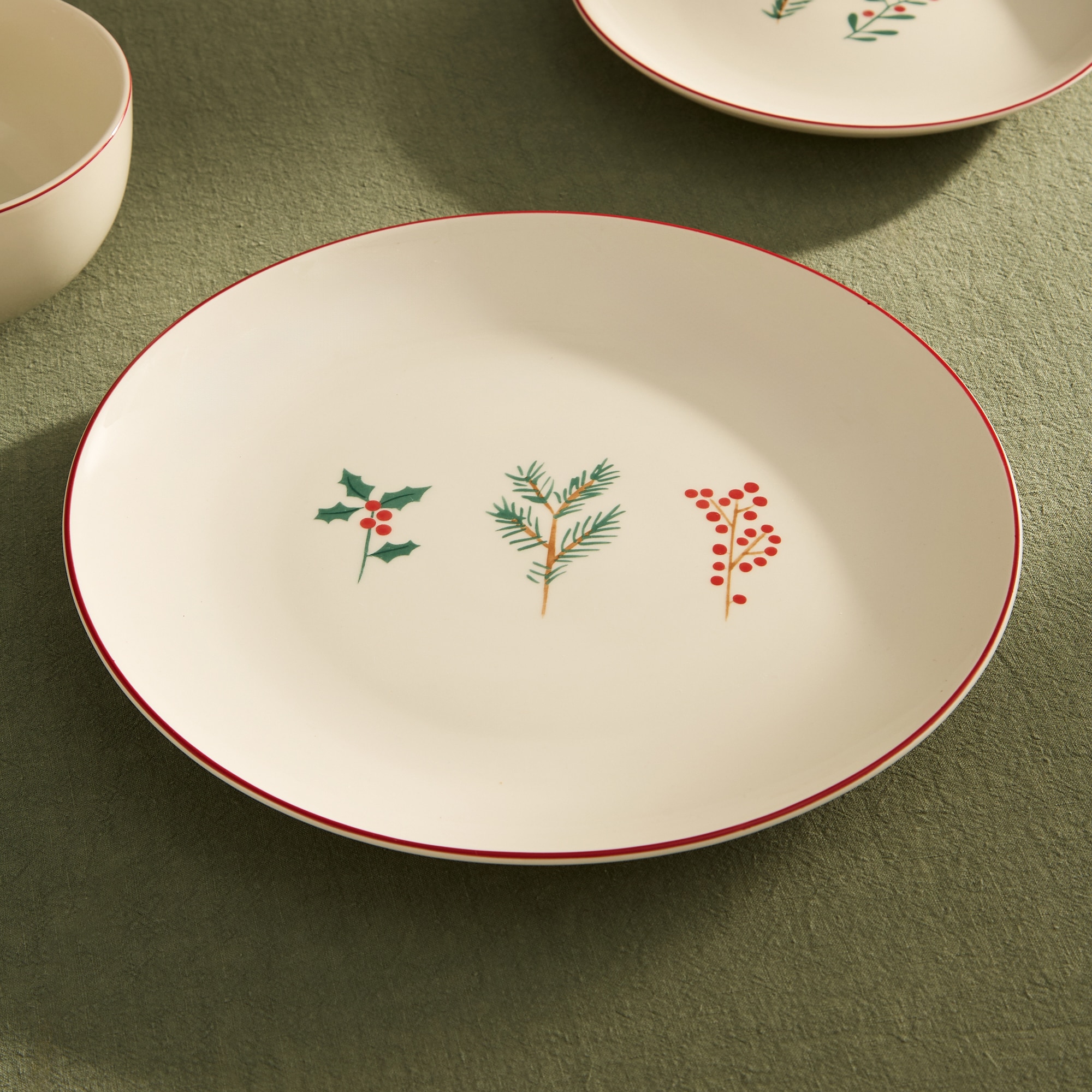 Imagen 0 de Plato llano Berries Navidad