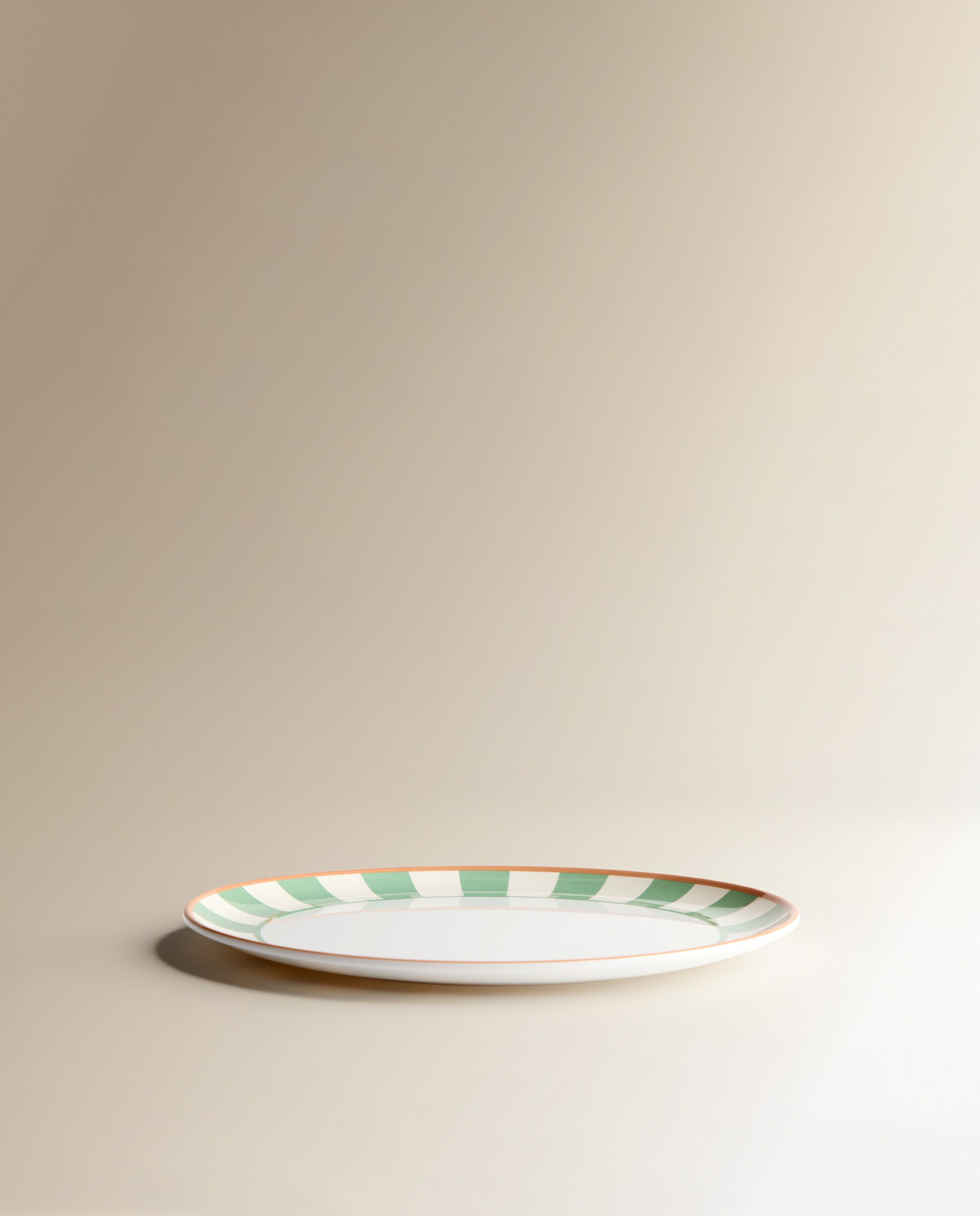 Plato llano de melamina para exterior Vacances - Verde Verde-3