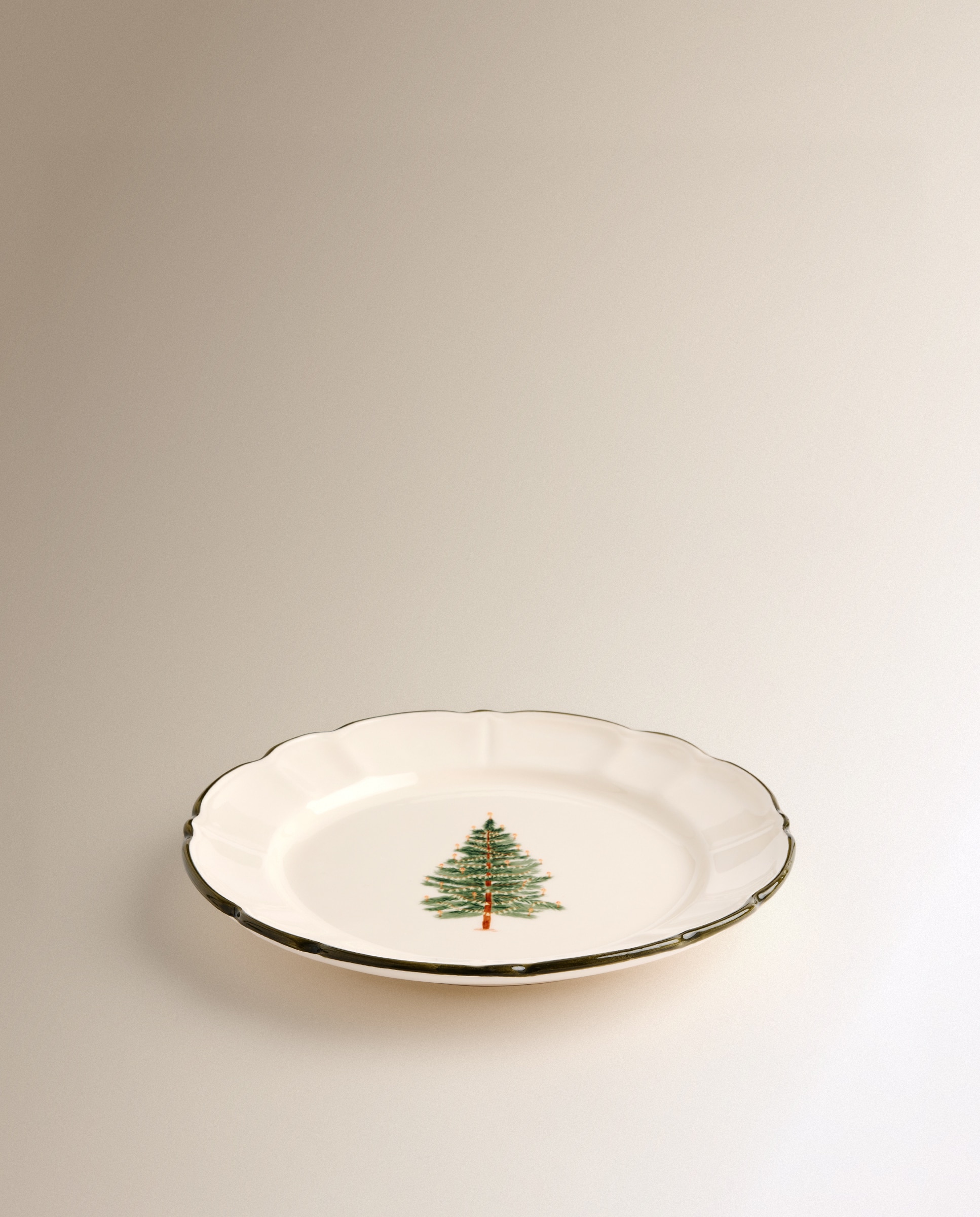 Plato llano Alpes Navidad - Blanco Blanco-3