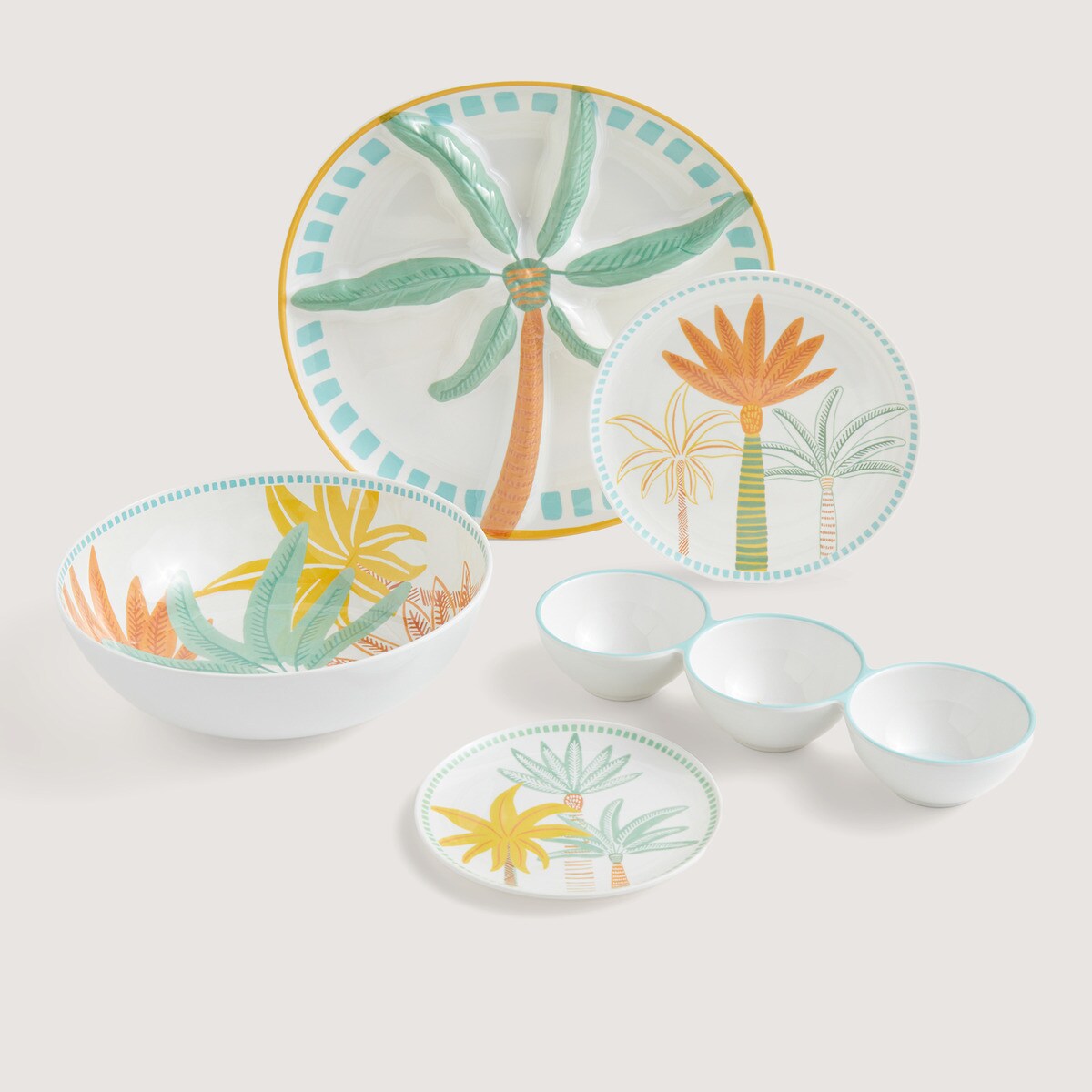 Imagen 0 de Vajilla por piezas Tropical Basics El Corte Inglés