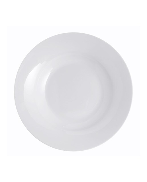 Prato fundo redondo com aba Bone China Essential El Corte Inglés 1