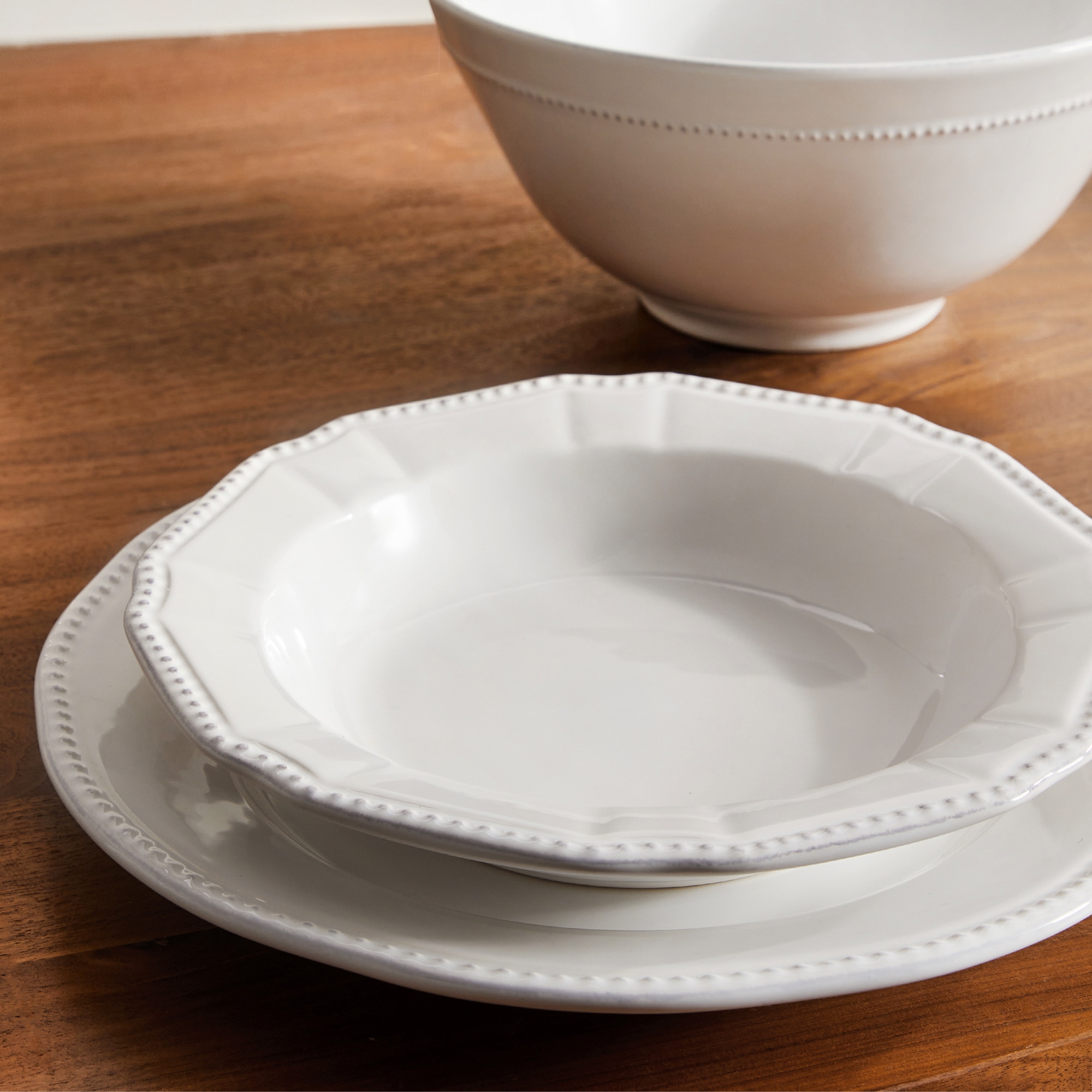 Plato hondo Sofía El Corte Inglés - Blanco Blanco-8