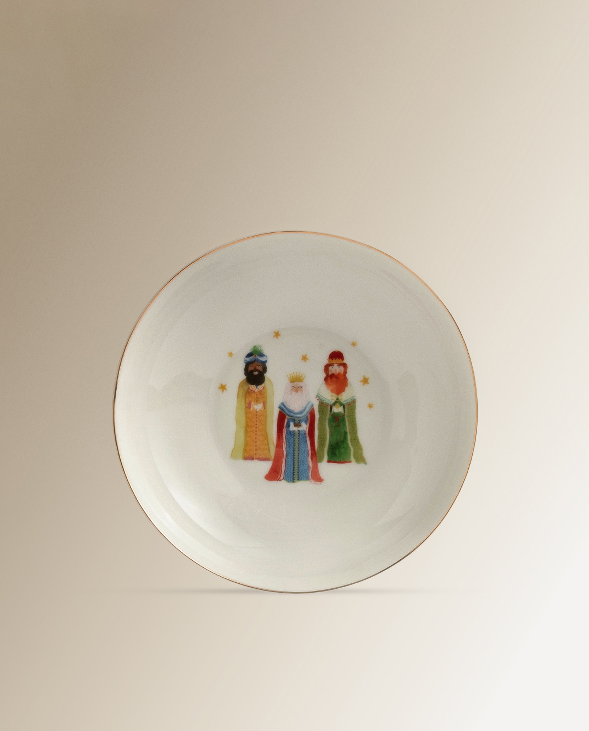 Imagen 0 de Plato hondo Reyes Magos El Corte Inglés Blanco
