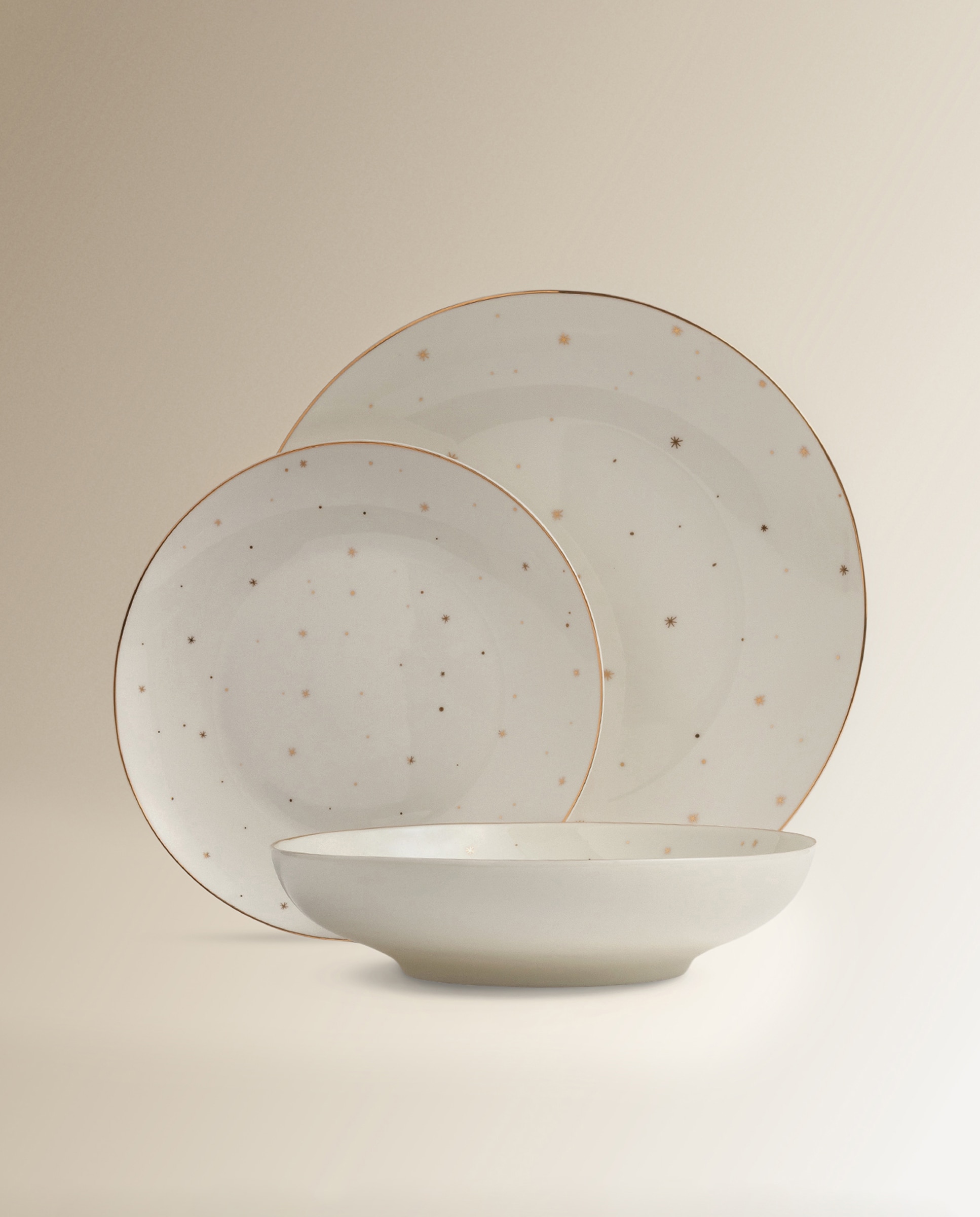 Prato Fundo Estrelas Natal Branco-4