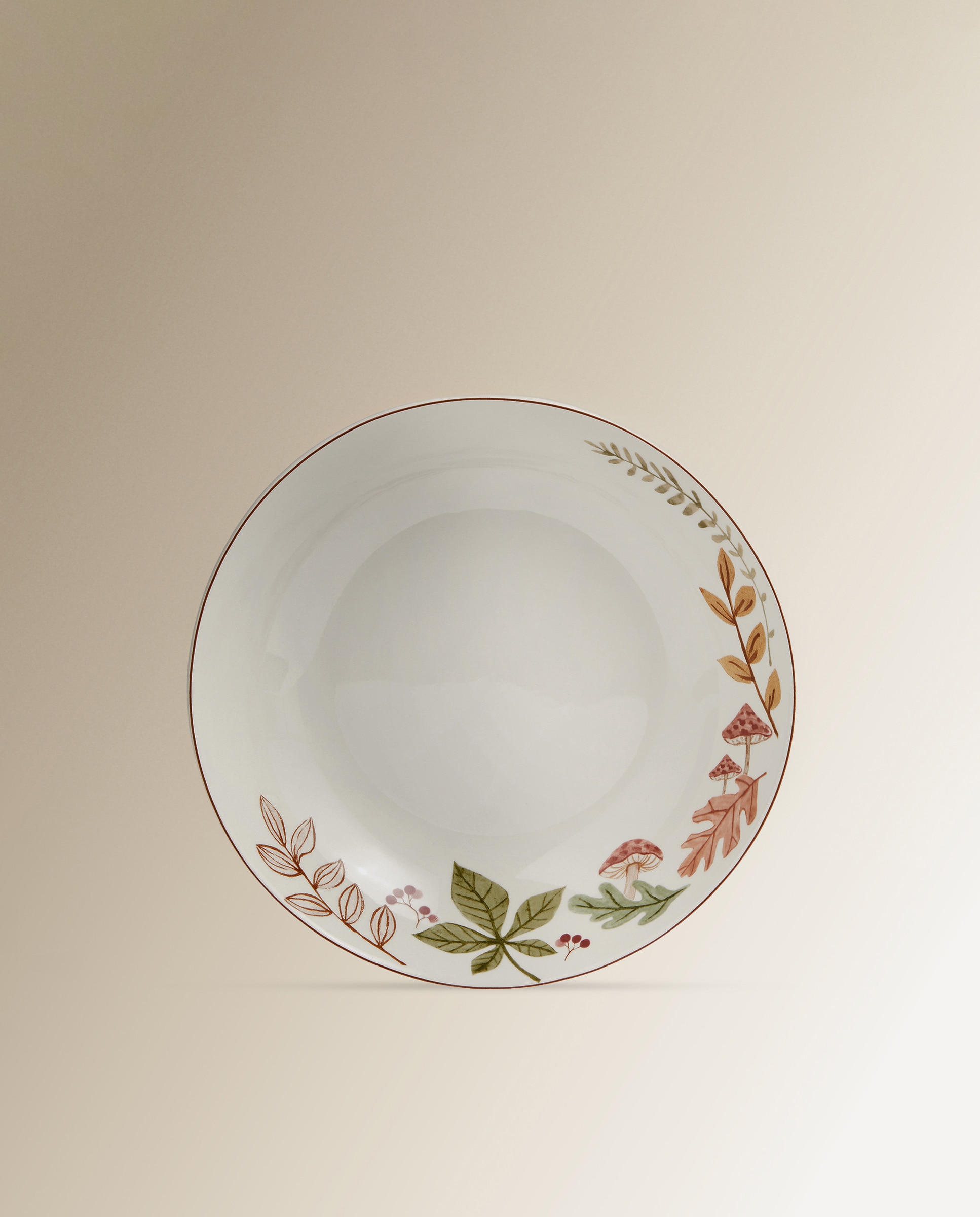 Imagen 0 de Plato hondo Champiñón Basics El Corte Inglés