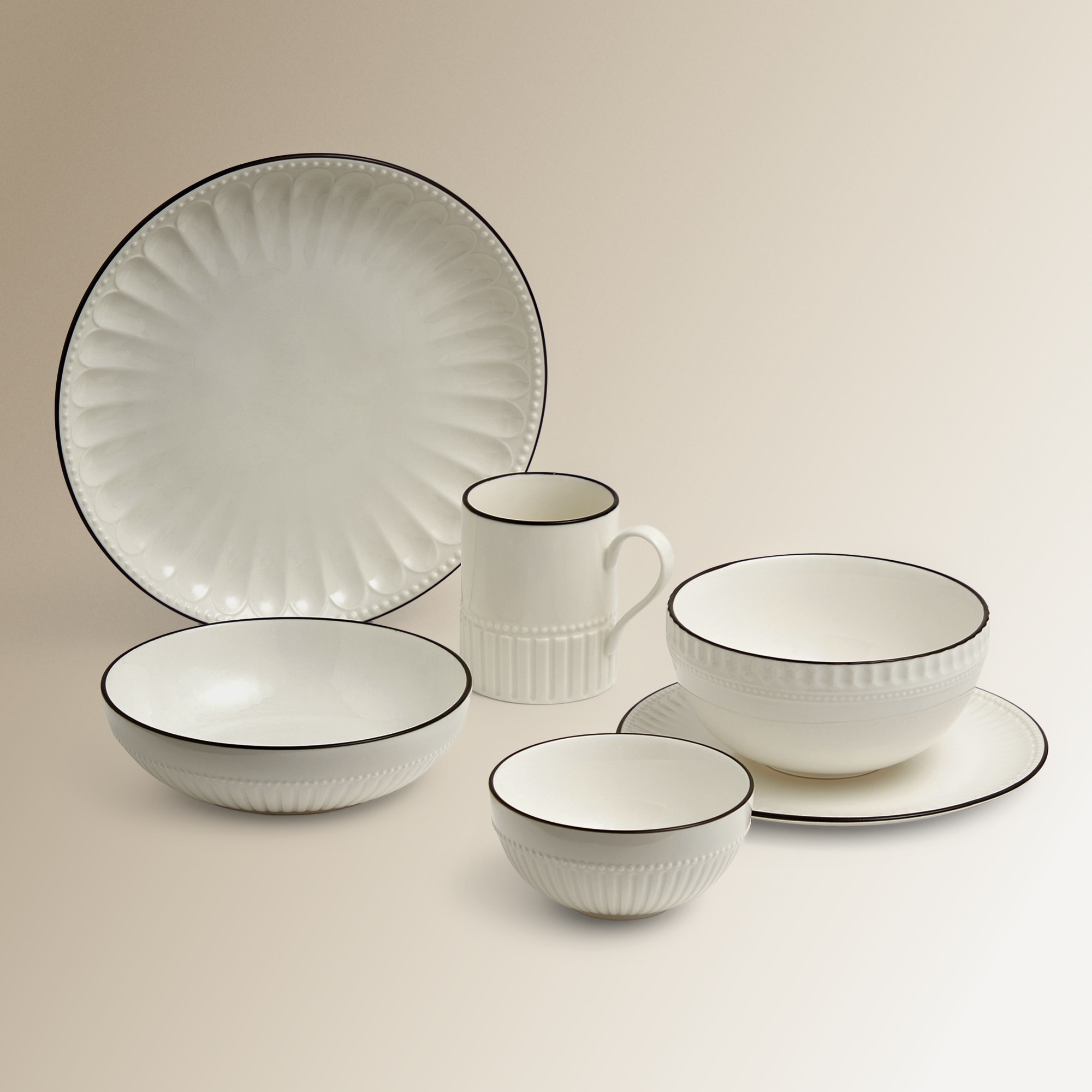 Plato hondo Nostalgia Basics El Corte Inglés Blanco-5