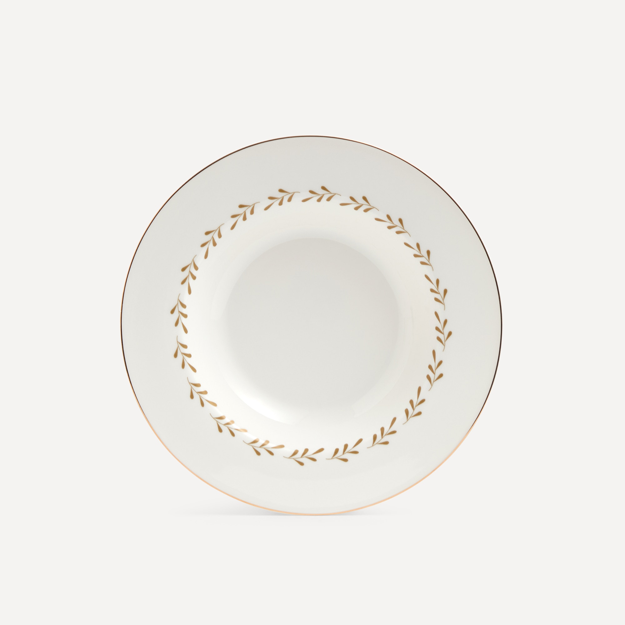 Plato hondo Leaf Navidad Basics El Corte Inglés Blanco-1