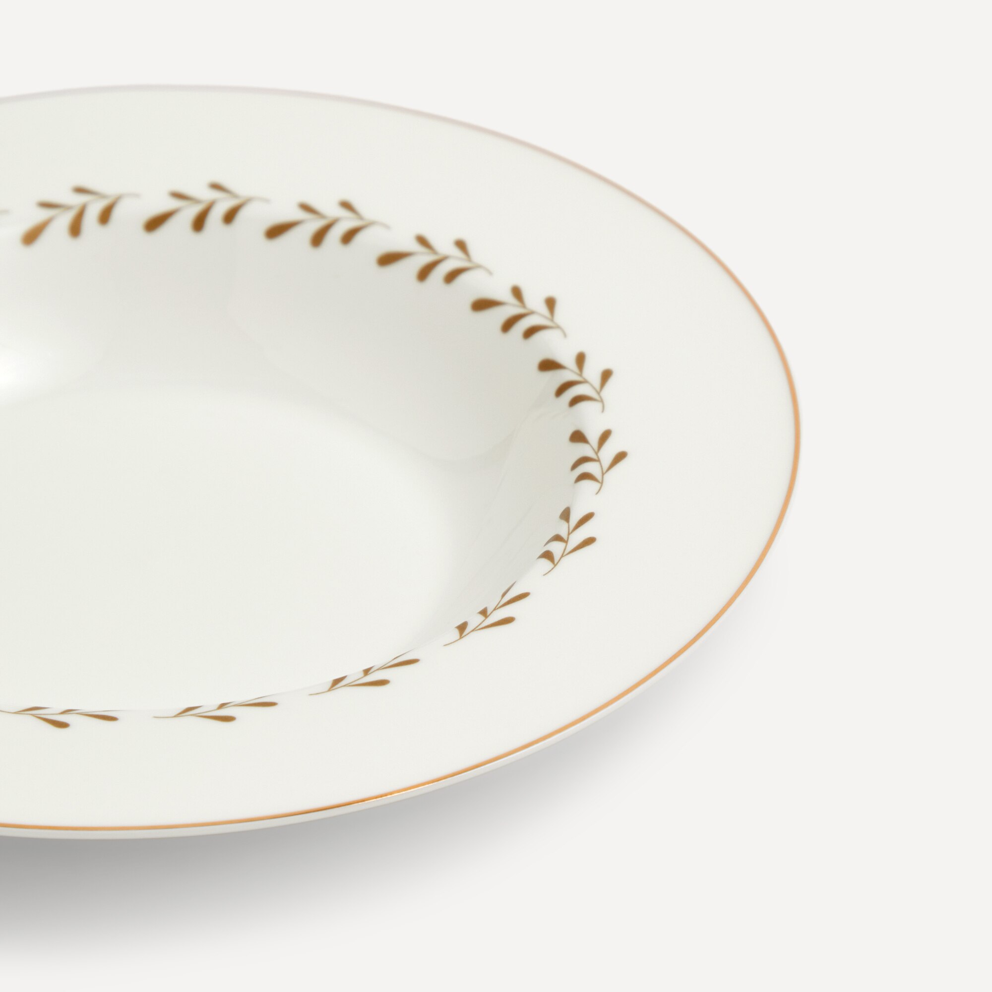 Plato hondo Leaf Navidad Basics El Corte Inglés Blanco-3