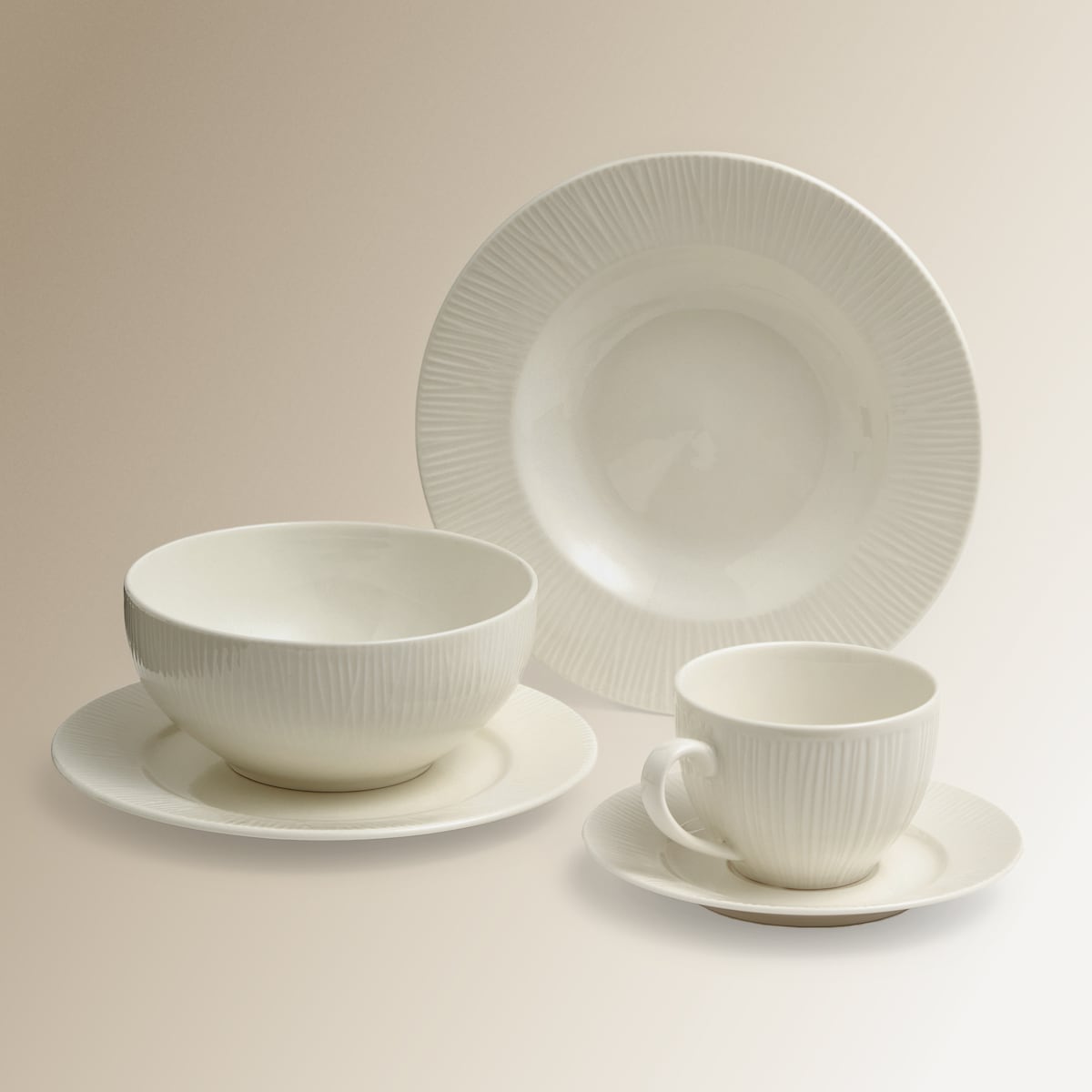 Plato hondo Roma Basics El Corte Inglés Blanco-5