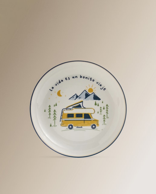 Imagen 0 de Plato hondo de melamina Viaje Basics El Corte Inglés