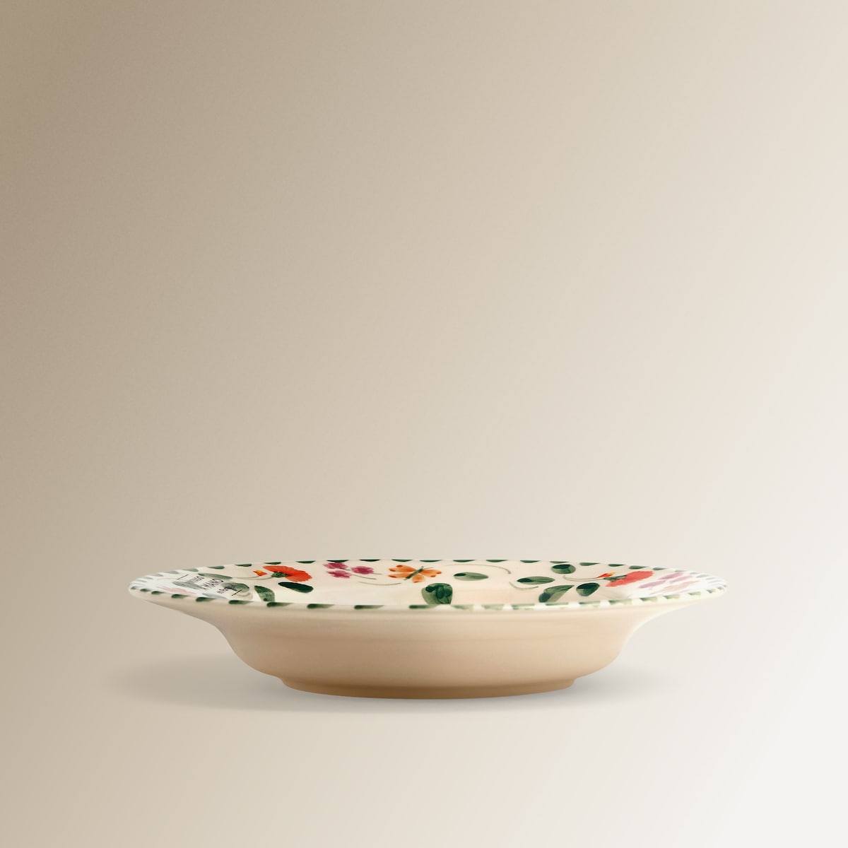 Prato Fundo Pintado à Mão Lilou Multicolor-3