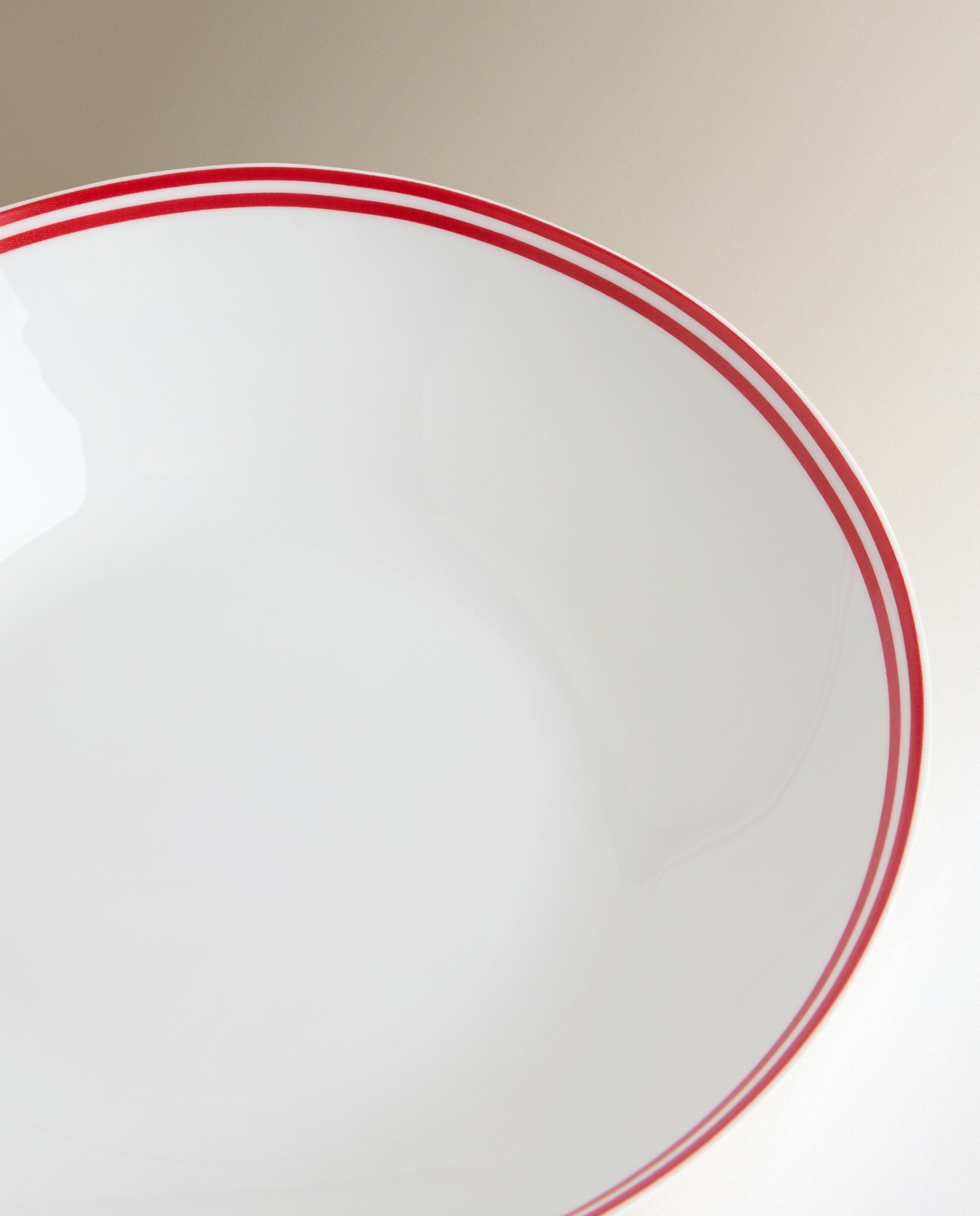 Plato hondo de vidrio Orleans Rojo-4
