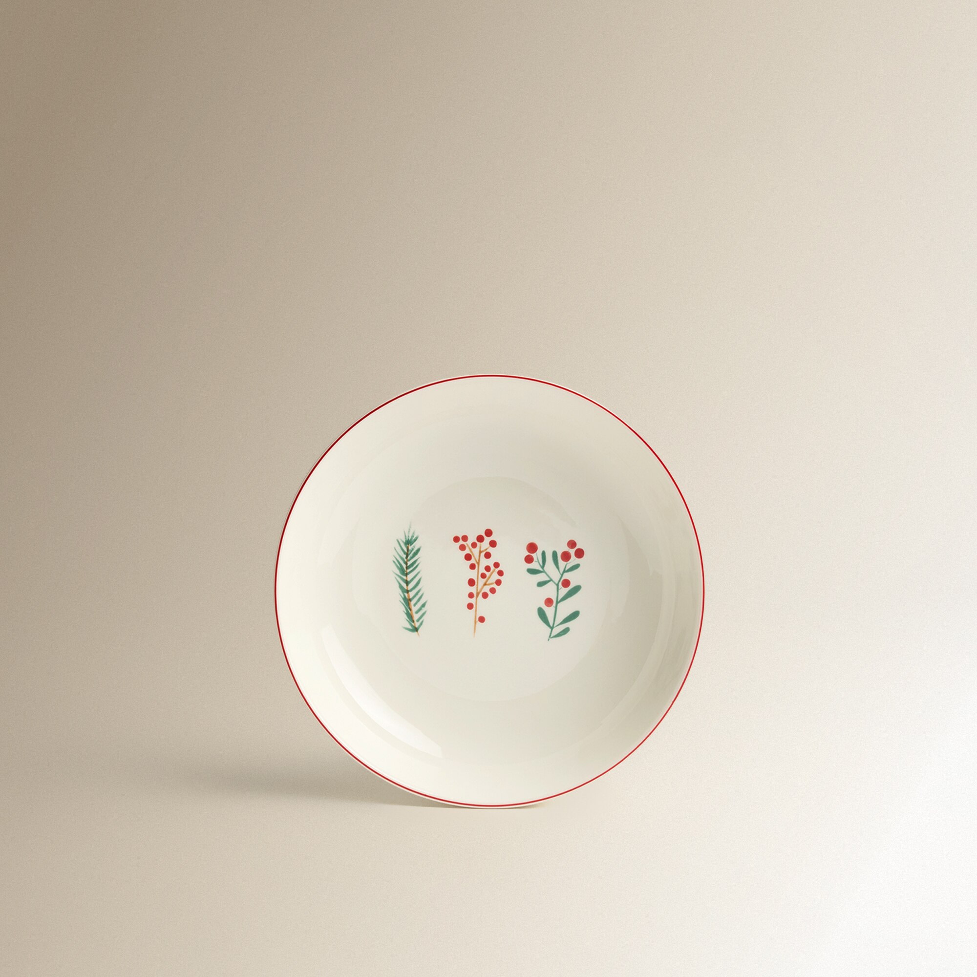 Plato hondo Berries Navidad Multicolor-2
