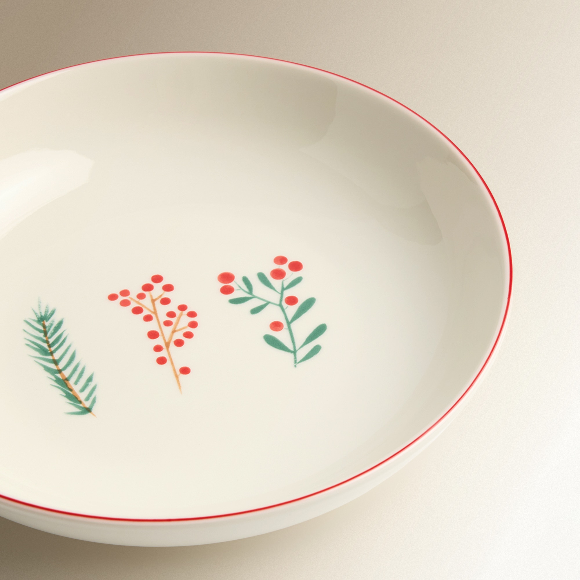Plato hondo Berries Navidad Multicolor-4