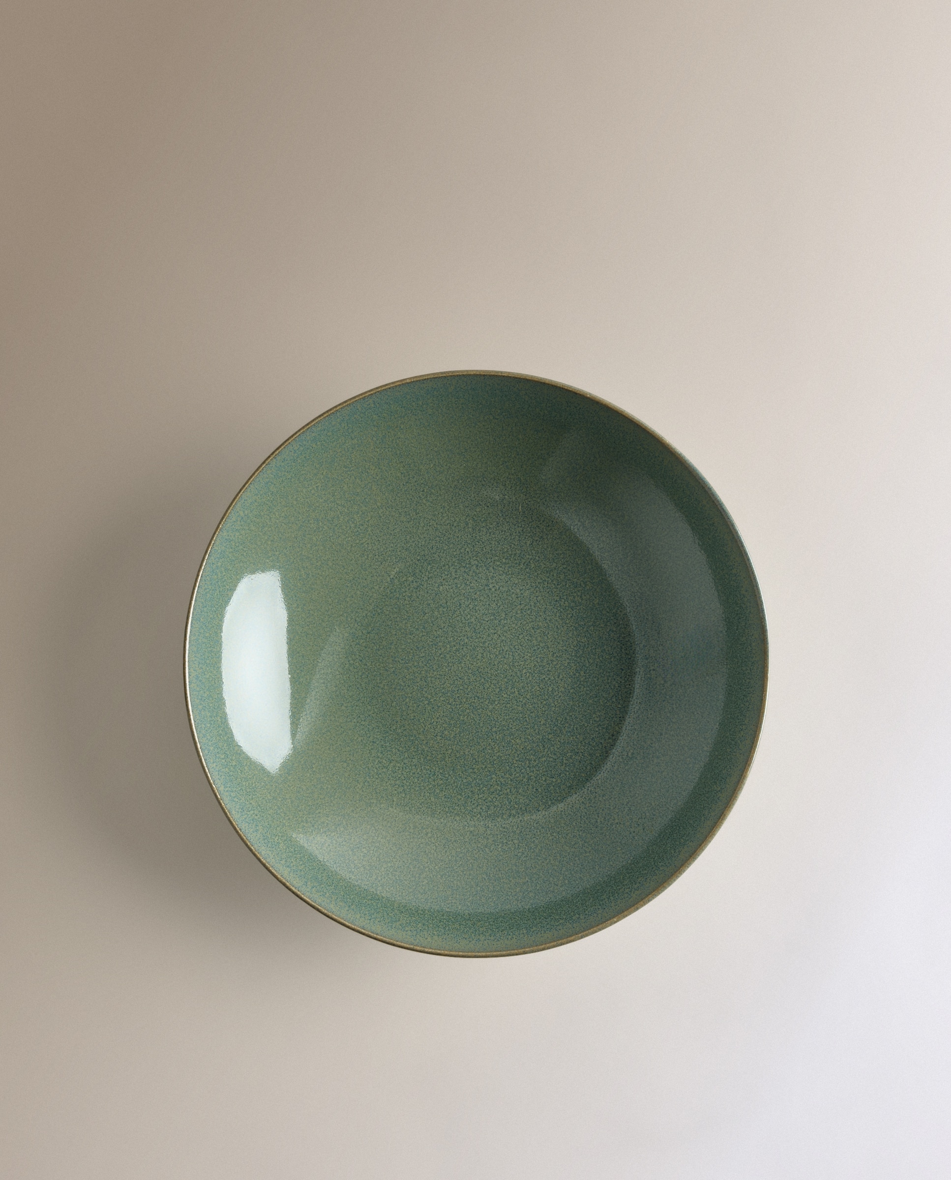 Plato hondo de cerámica Bjorg - Verde menta Verde menta-2