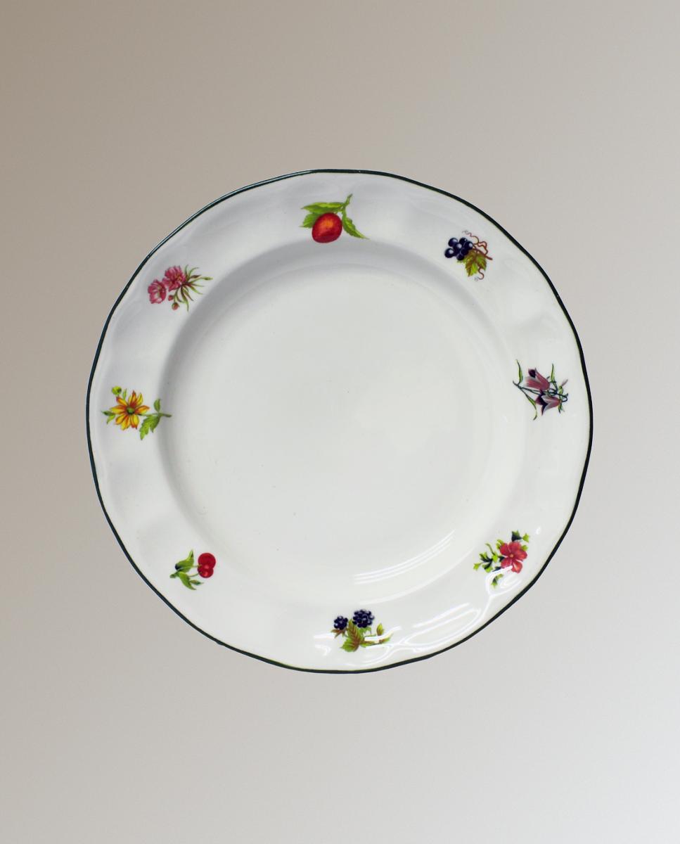 Imagem 0 de Prato de sobremesa Flores e Frutas San Claudio