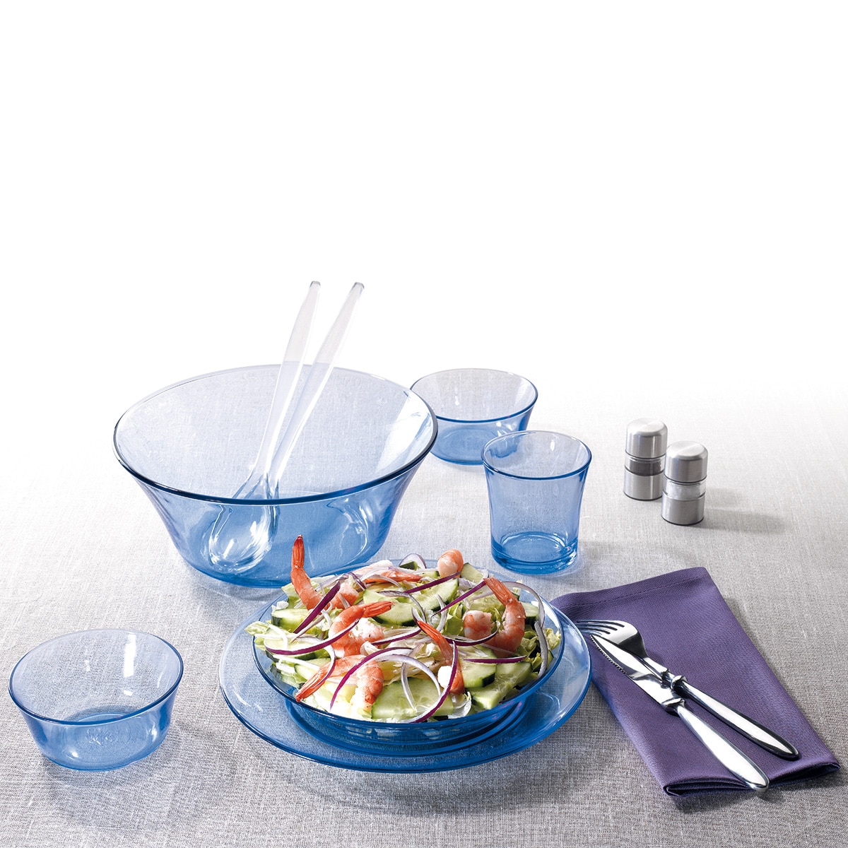 Plato de postre Lys Duralex Azul claro-2