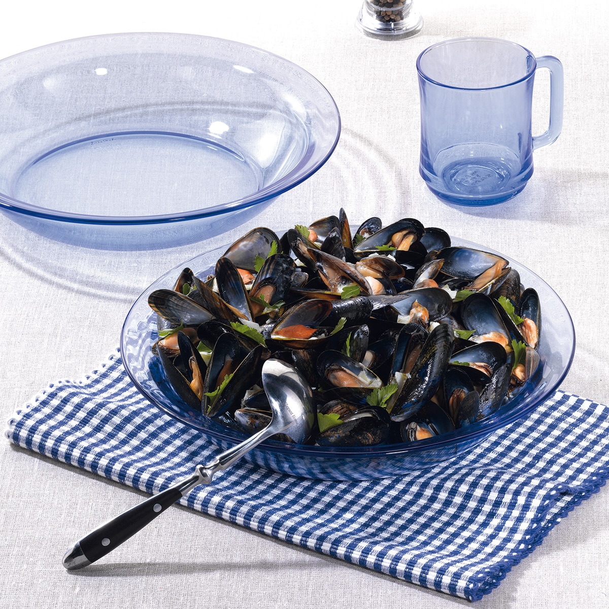 Plato de postre Lys Duralex Azul claro-3