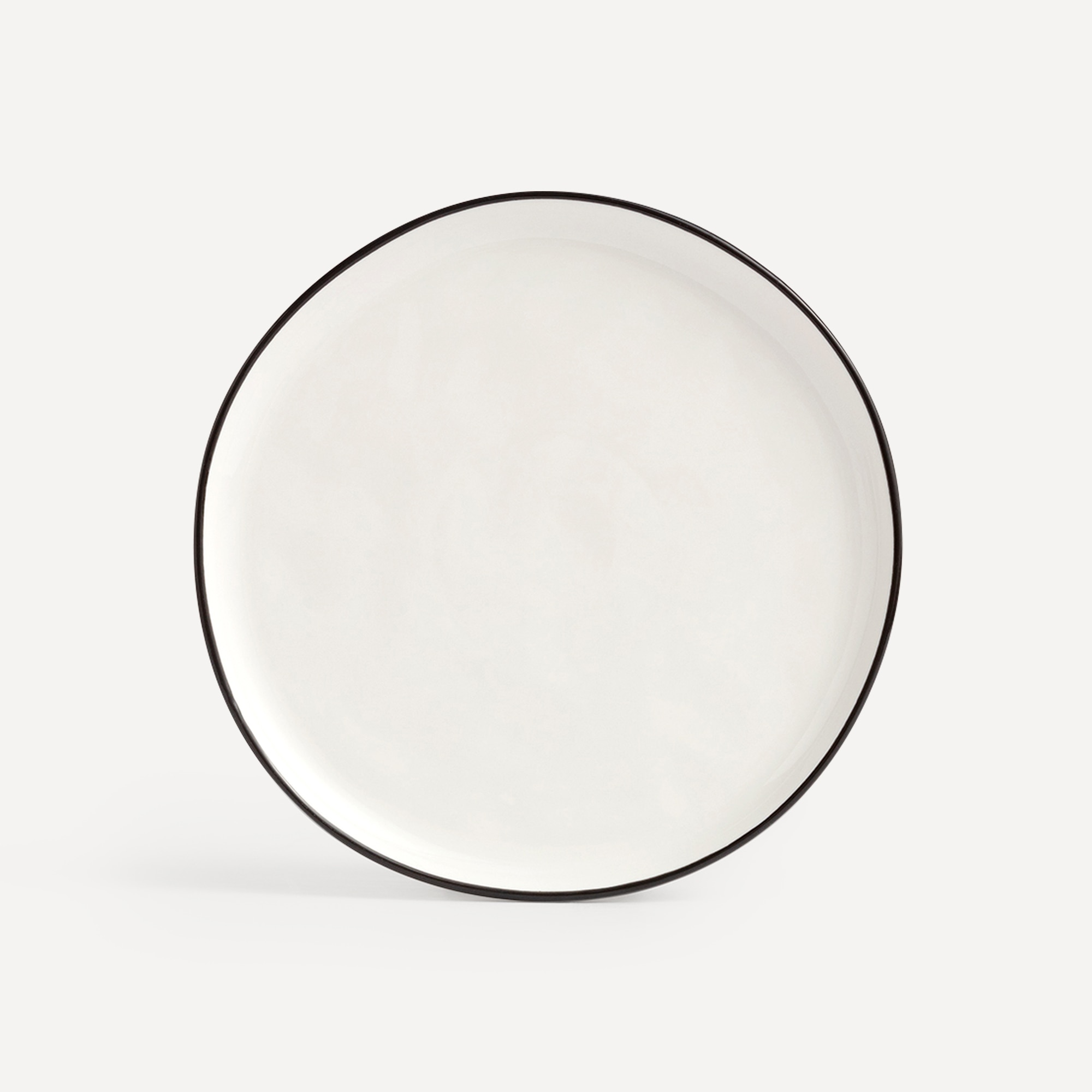 Prato de sobremesa liso Cube Branco-1