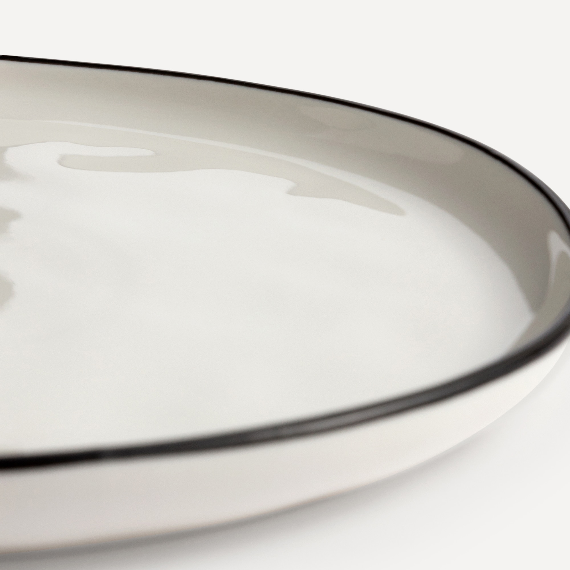 Prato de sobremesa liso Cube Branco-3