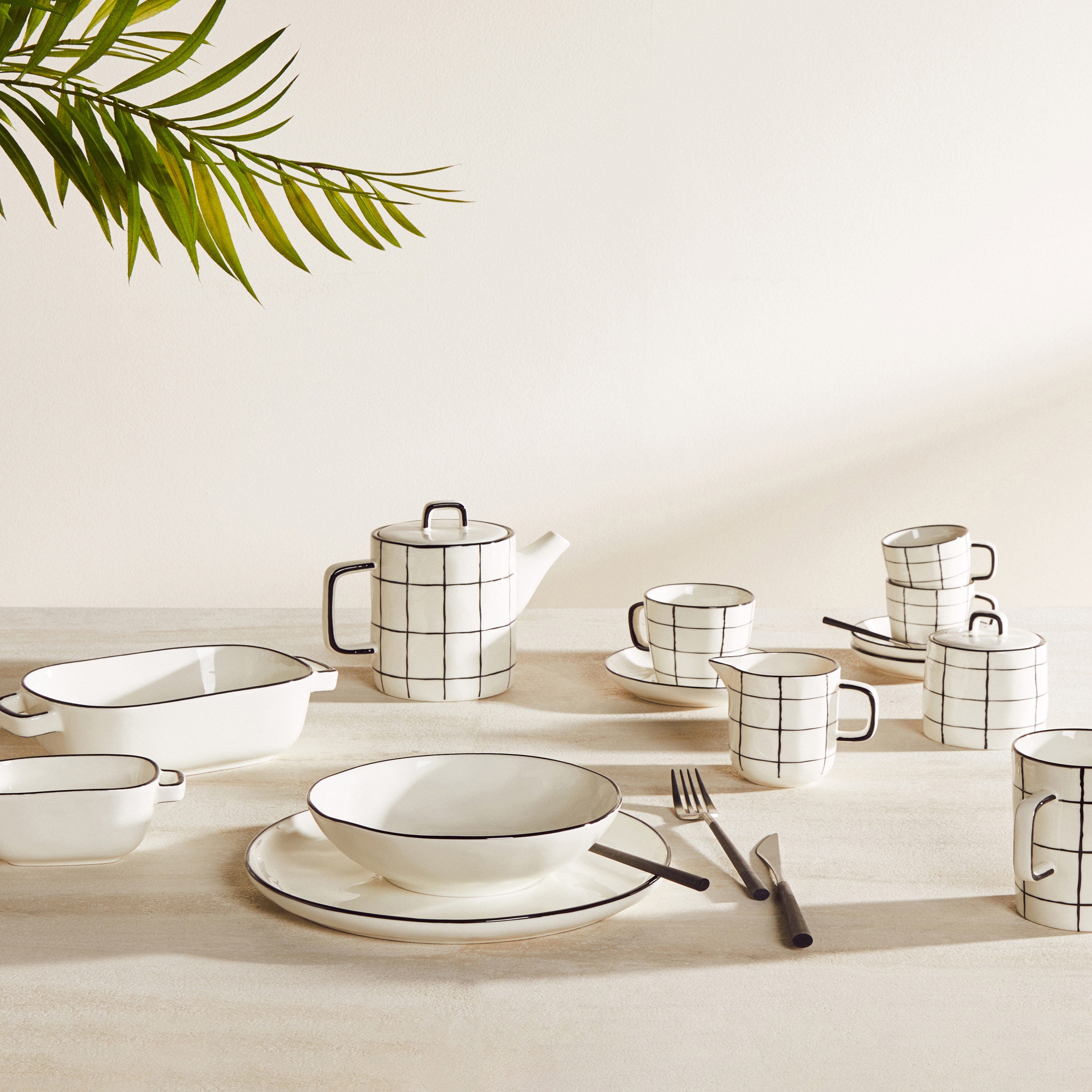 Prato de sobremesa liso Cube Branco-7