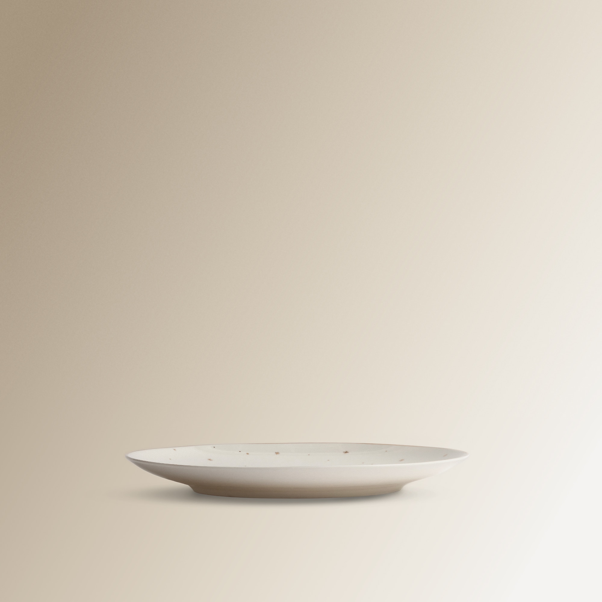 Prato de Sobremesa Estrelas Natal Branco-2