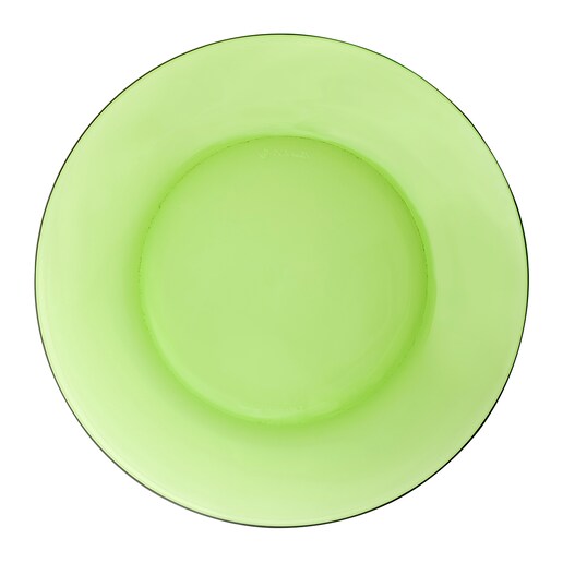 Plato de postre verde Lys Duralex