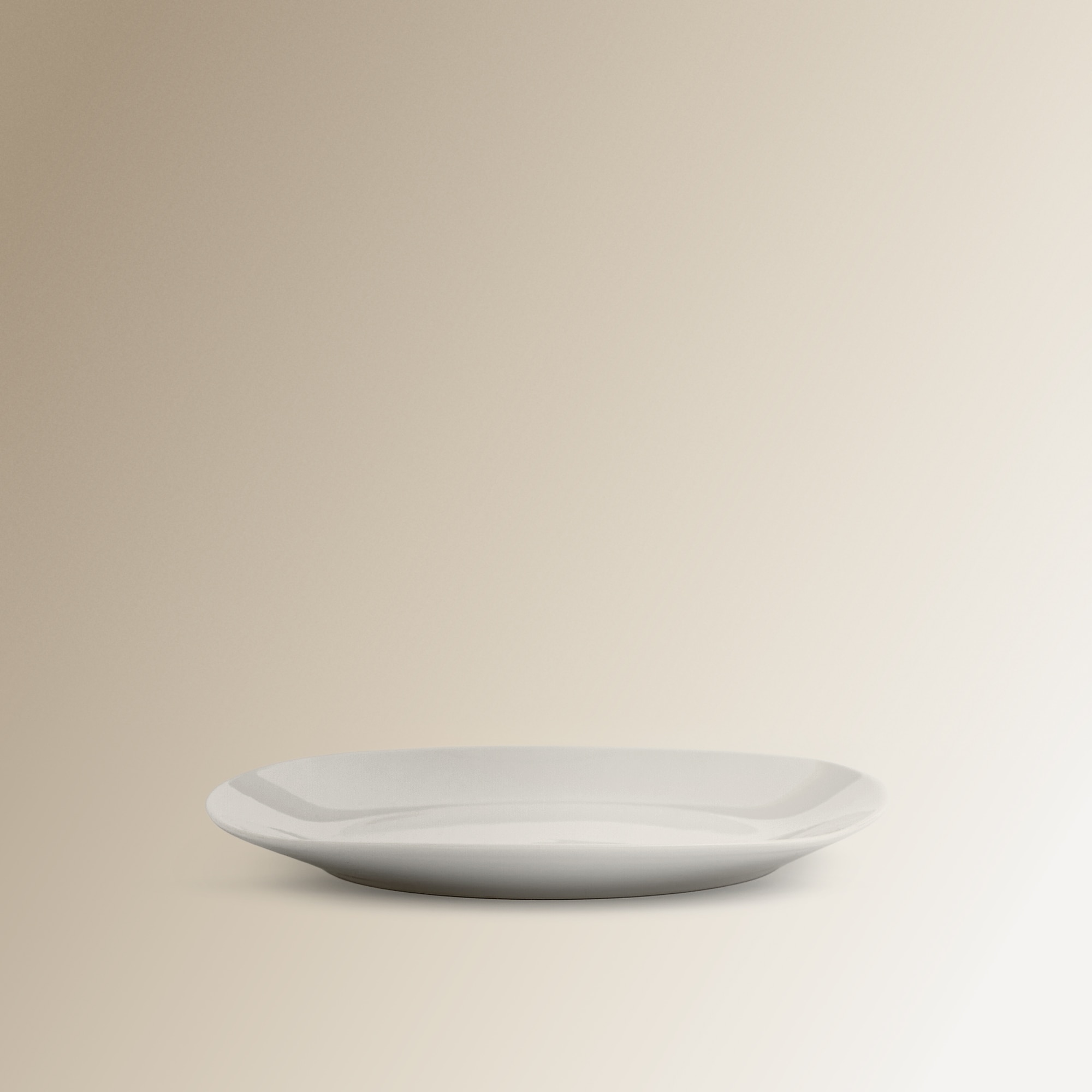 Plato de postre cuadrado Every Day Basics El Corte Inglés Blanco-2
