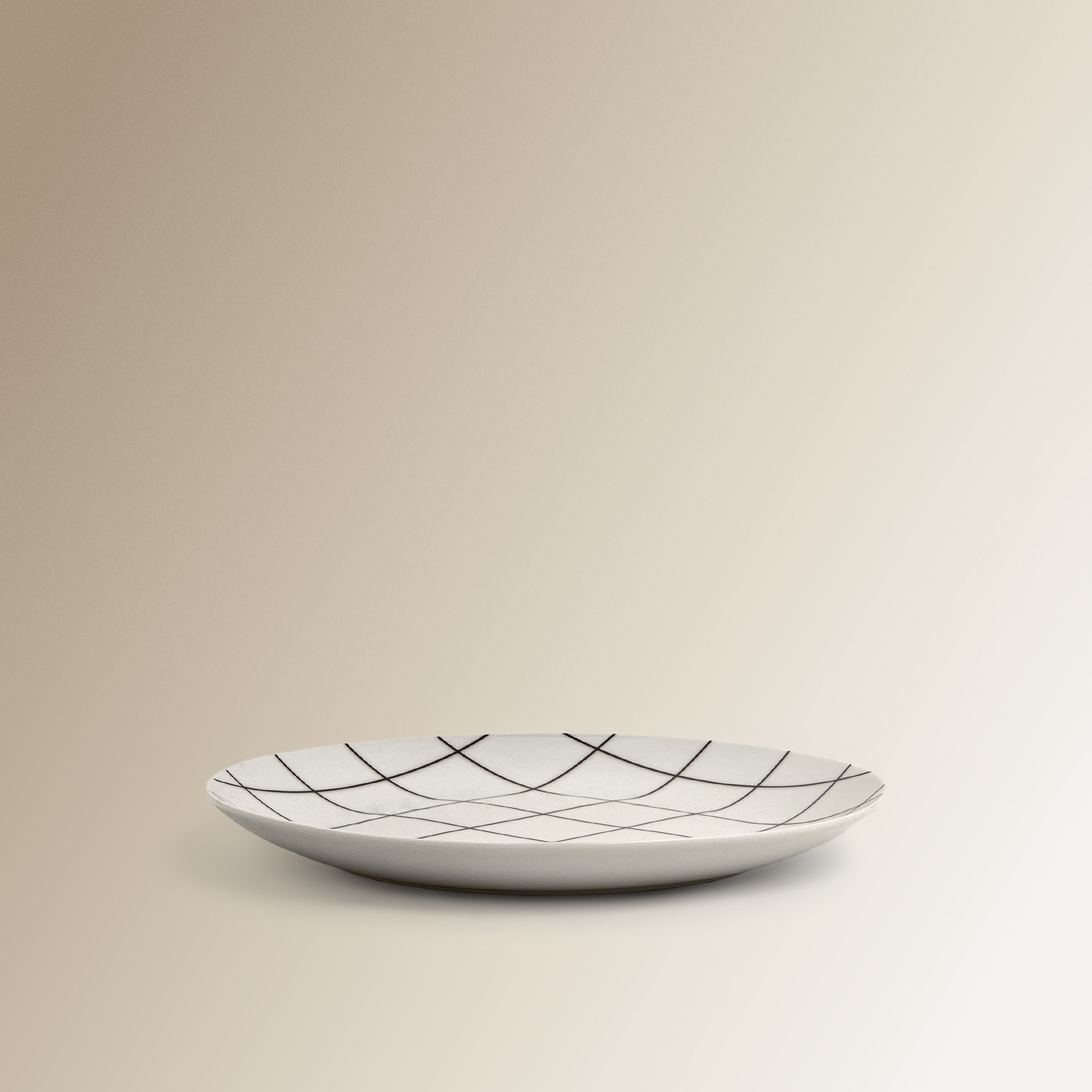 Plato de postre Manhattan Basics El Corte Inglés Blanco-2