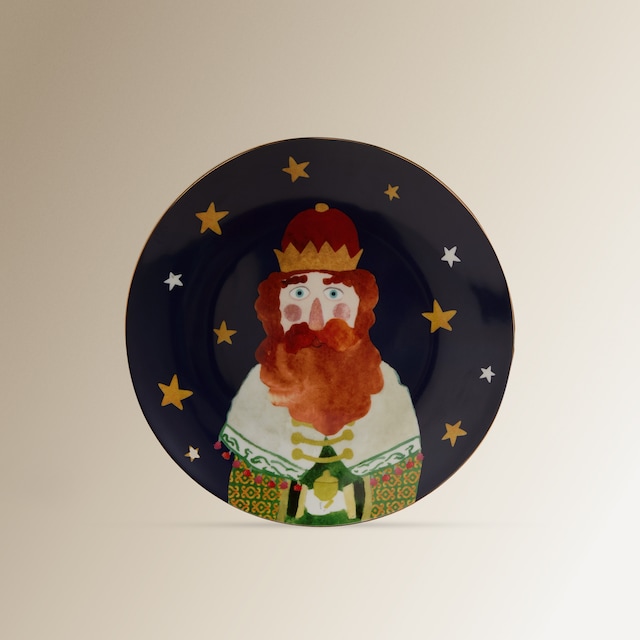 Imagen 0 de Plato de postre Rey Gaspar Navidad El Corte Inglés