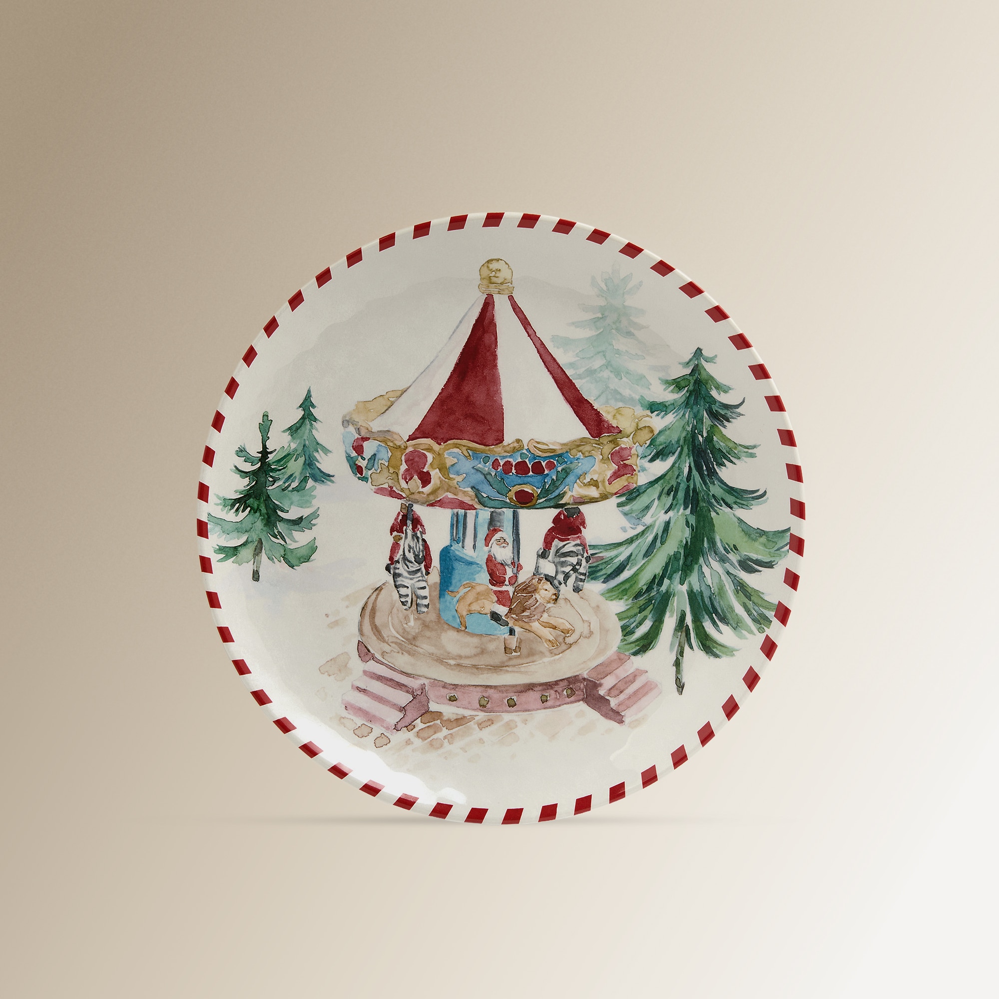 Prato de Sobremesa de Melamina Noria Villa Natal Multicolor-1