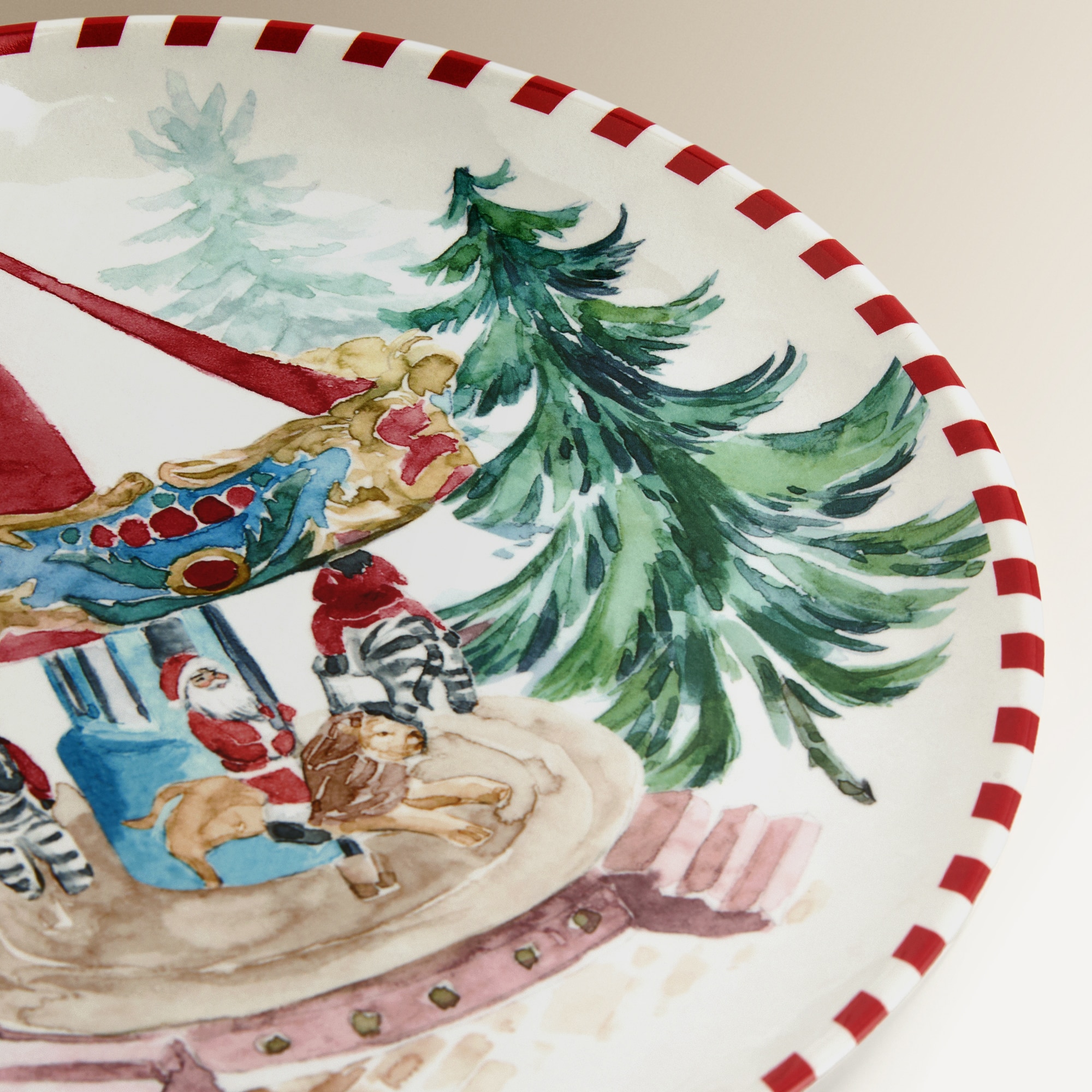 Prato de Sobremesa de Melamina Noria Villa Natal Multicolor-3