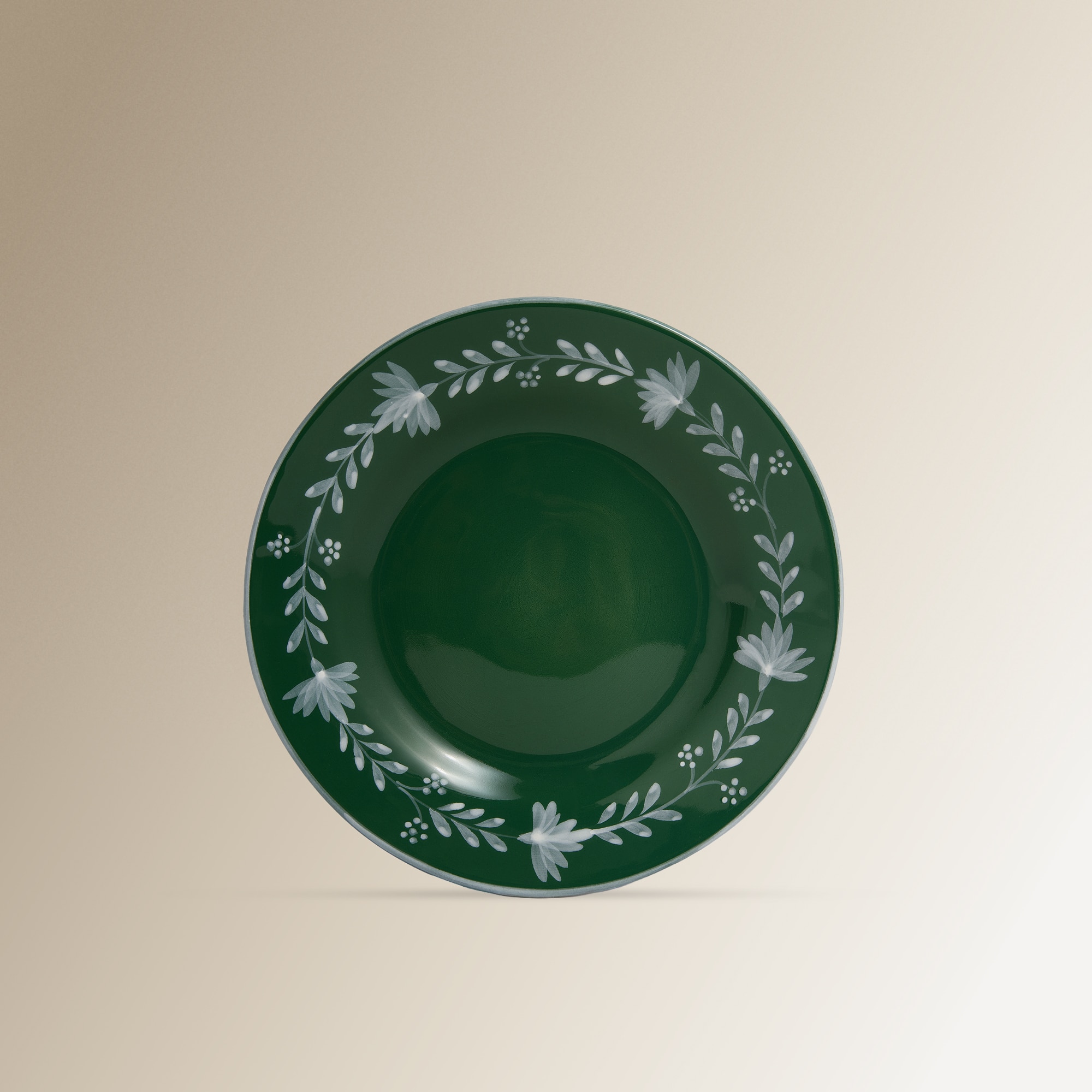 Imagem 0 de Prato de Sobremesa Pintado à Mão Alameda - Verde
