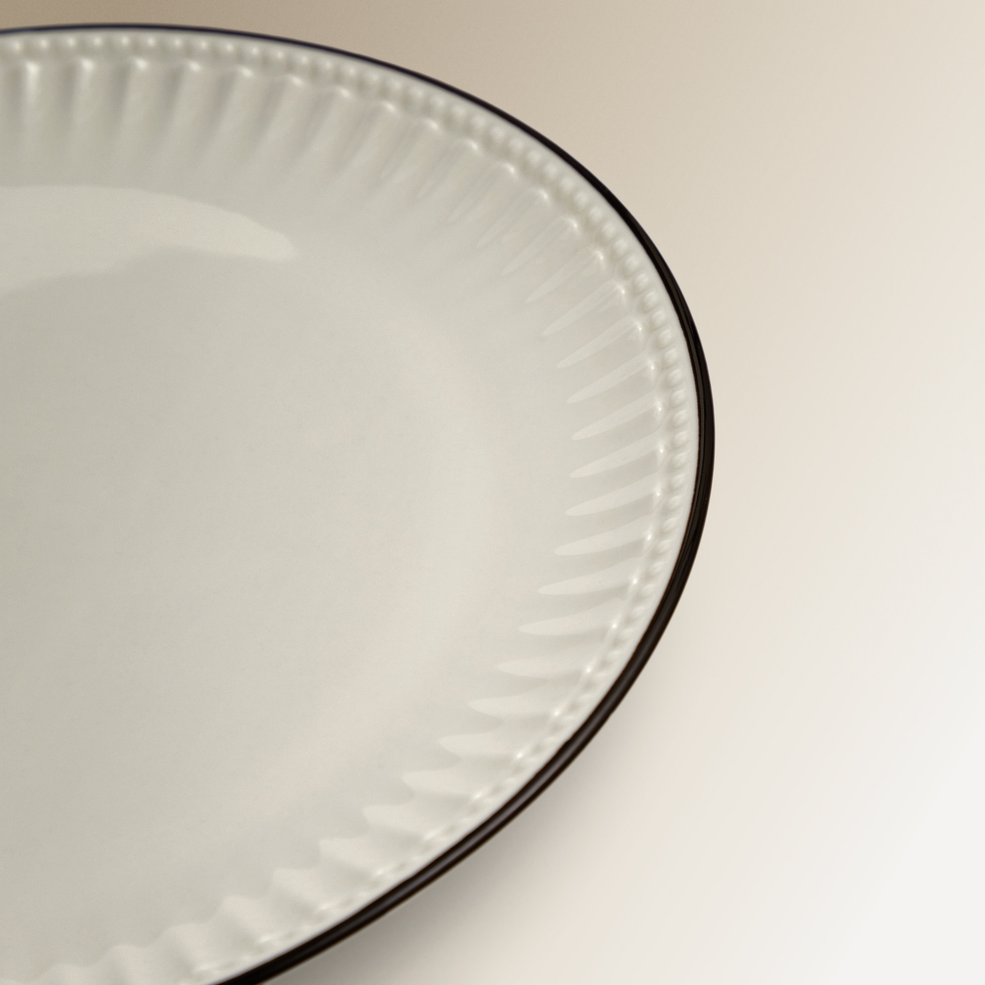 Plato de postre Nostalgia Basics El Corte Inglés Blanco-3