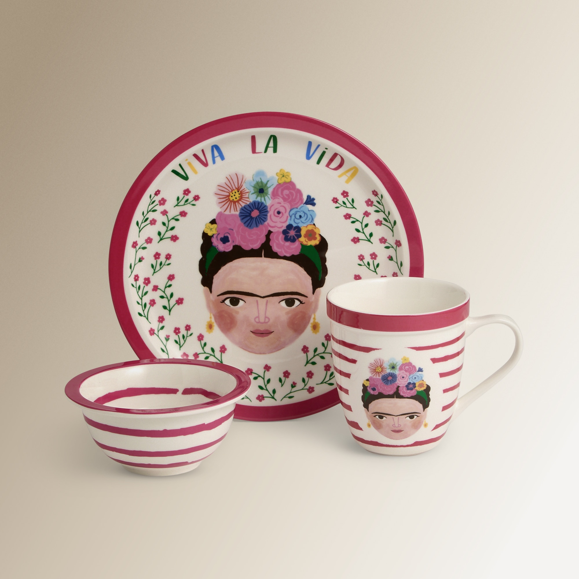 Plato de postre Frida Basics El Corte Inglés Multicolor-4