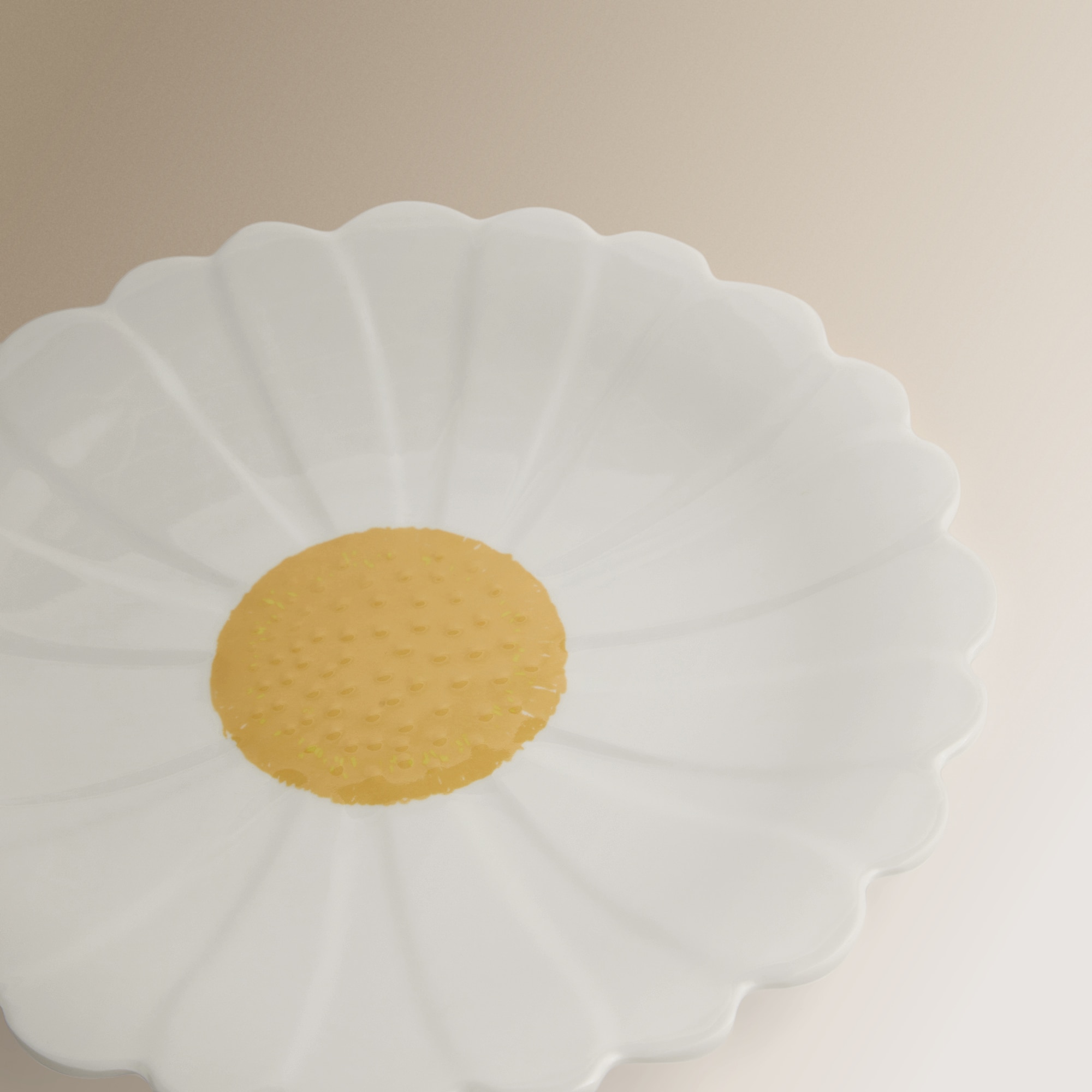 Plato de postre de melamina Margarita Flower Market Basics El Corte Inglés Blanco-4