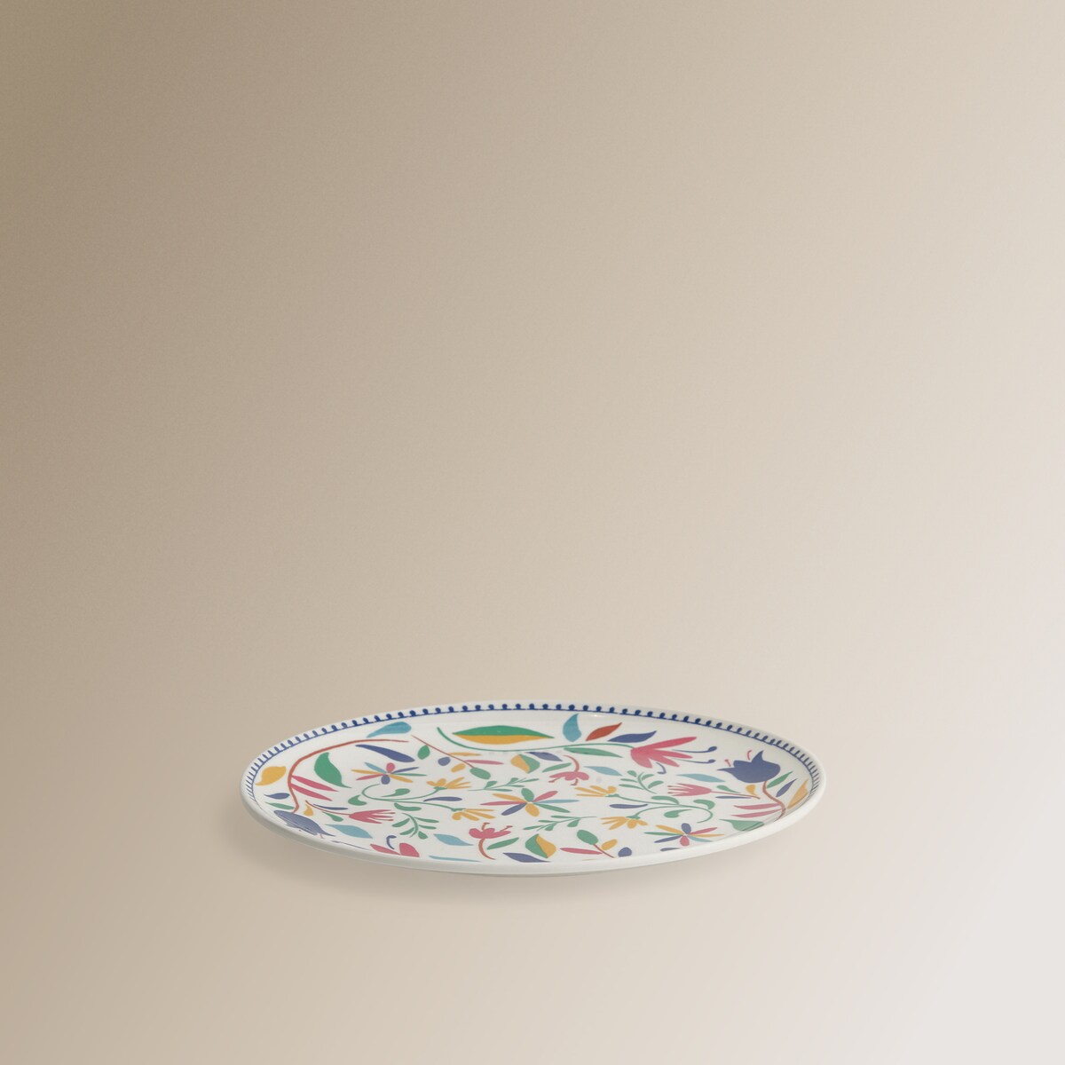 Plato de postre de melamina Jalisco Basics El Corte Inglés Multicolor-3