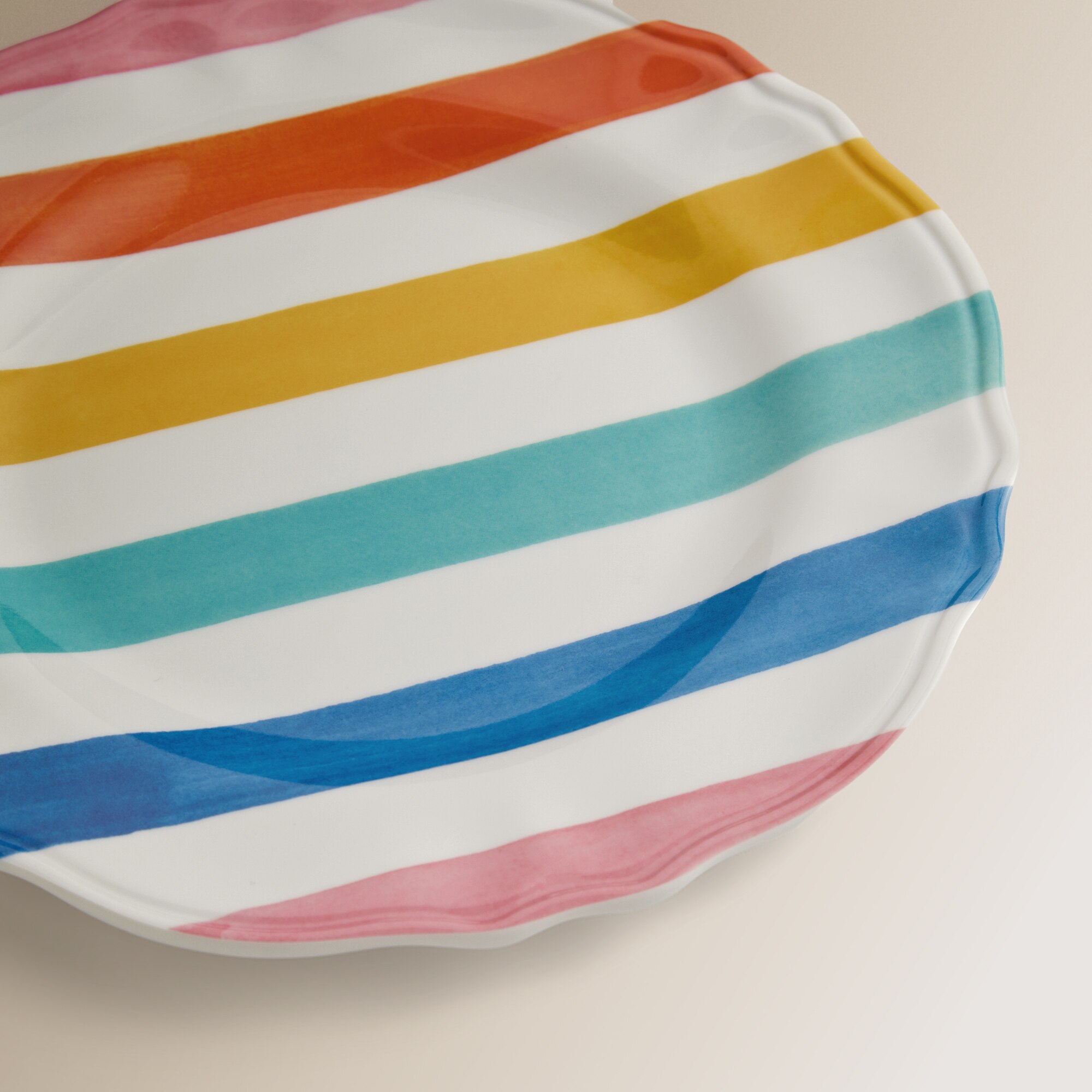 Plato de postre de melamina Surfer Summer Basics El Corte Inglés Multicolor-4