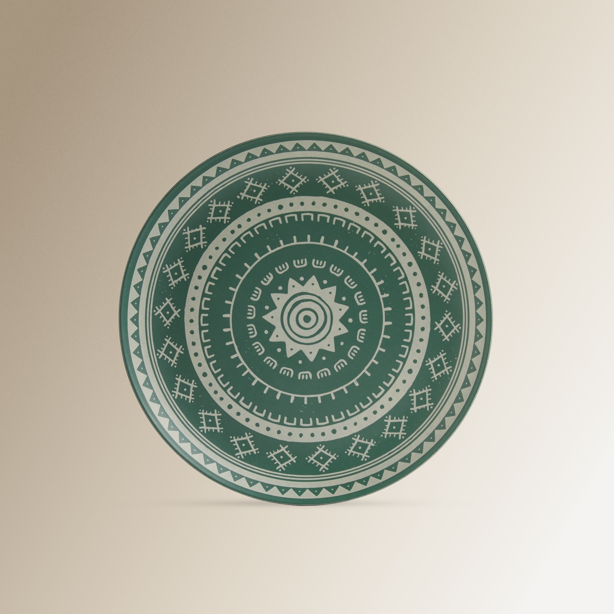 Plato de postre de melamina Oaxaca Basics El Corte Inglés Verde-2