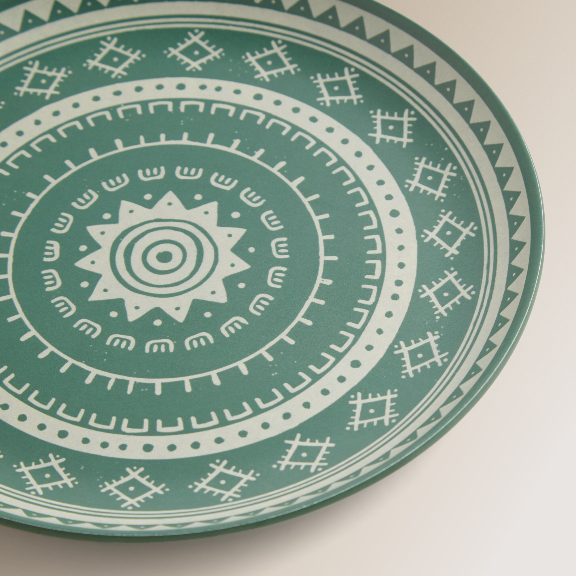 Plato de postre de melamina Oaxaca Basics El Corte Inglés Verde-4