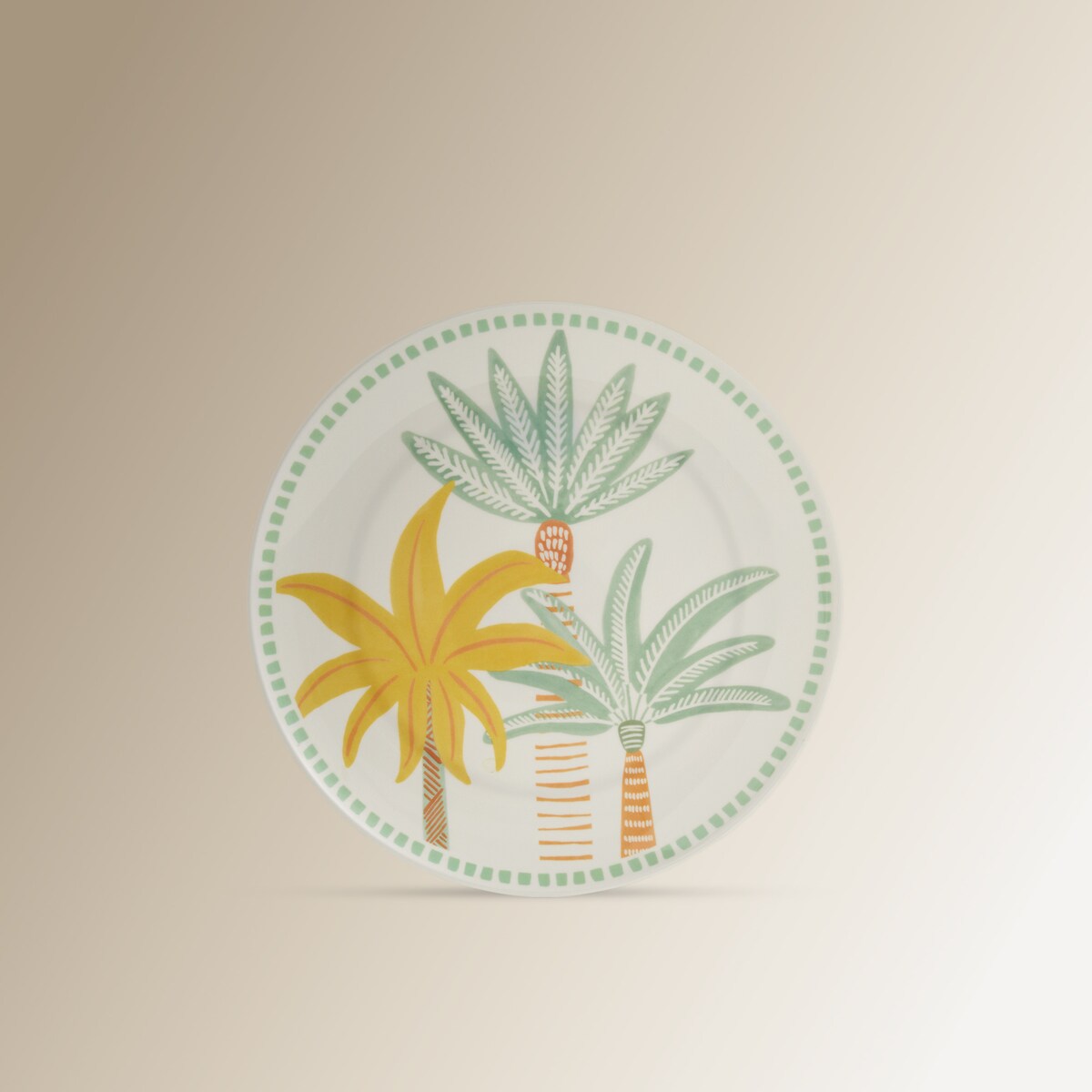 Plato de postre de melamina Tropical Basics El Corte Inglés Multicolor-2